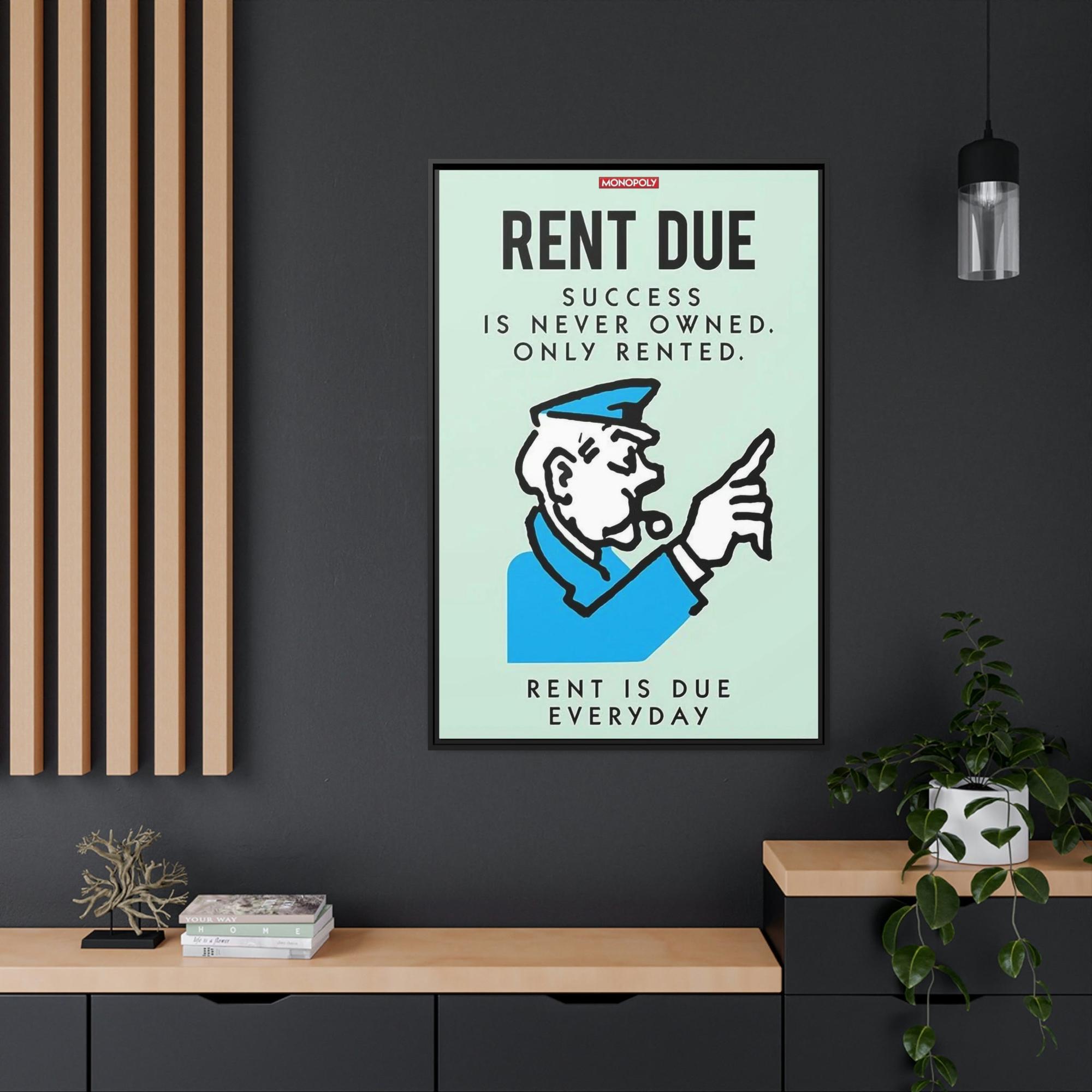 Monopoly & Motivation Money Meets Inspiration: Alec Monopoly's Quote Art on High-Quality Canvas