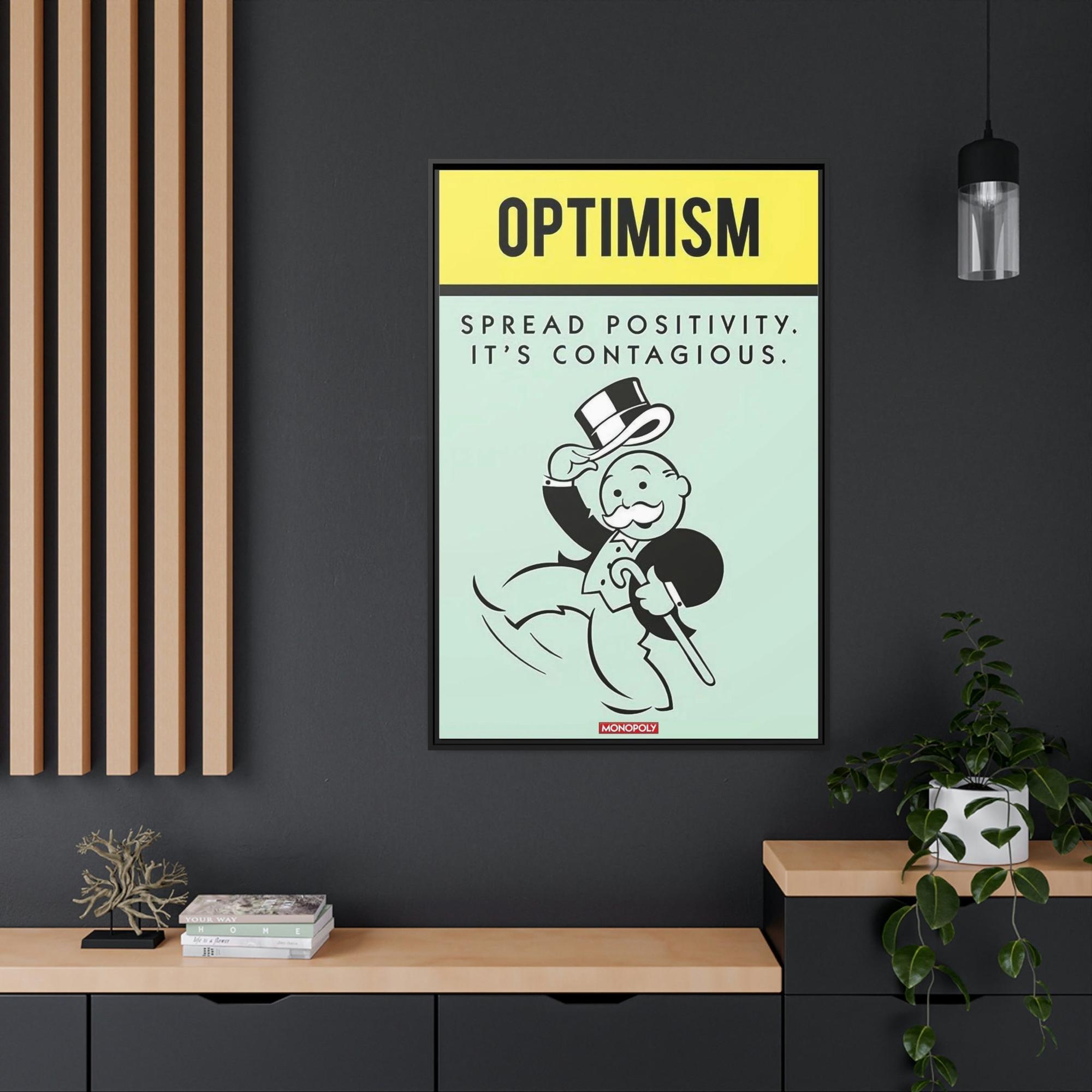 Monopoly & Motivation Colorful and Inspiring: Alec Monopoly's Quote Canvas and Poster Print