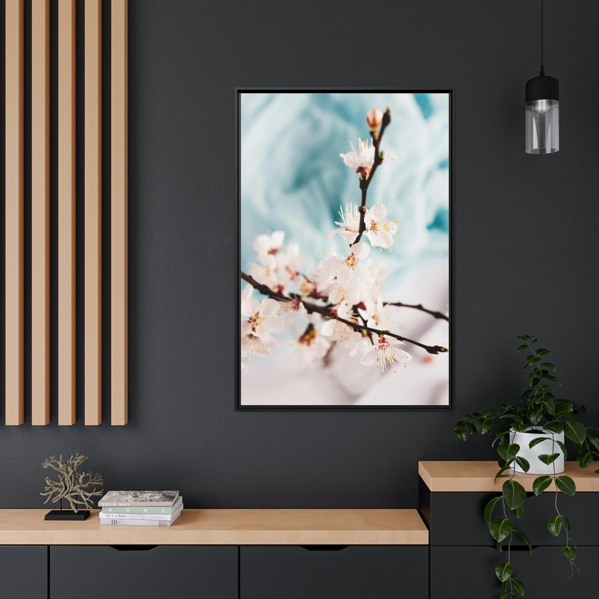 Cherry Blossoms Fragile Elegance: Cherry Blossoms on Artistic Print
