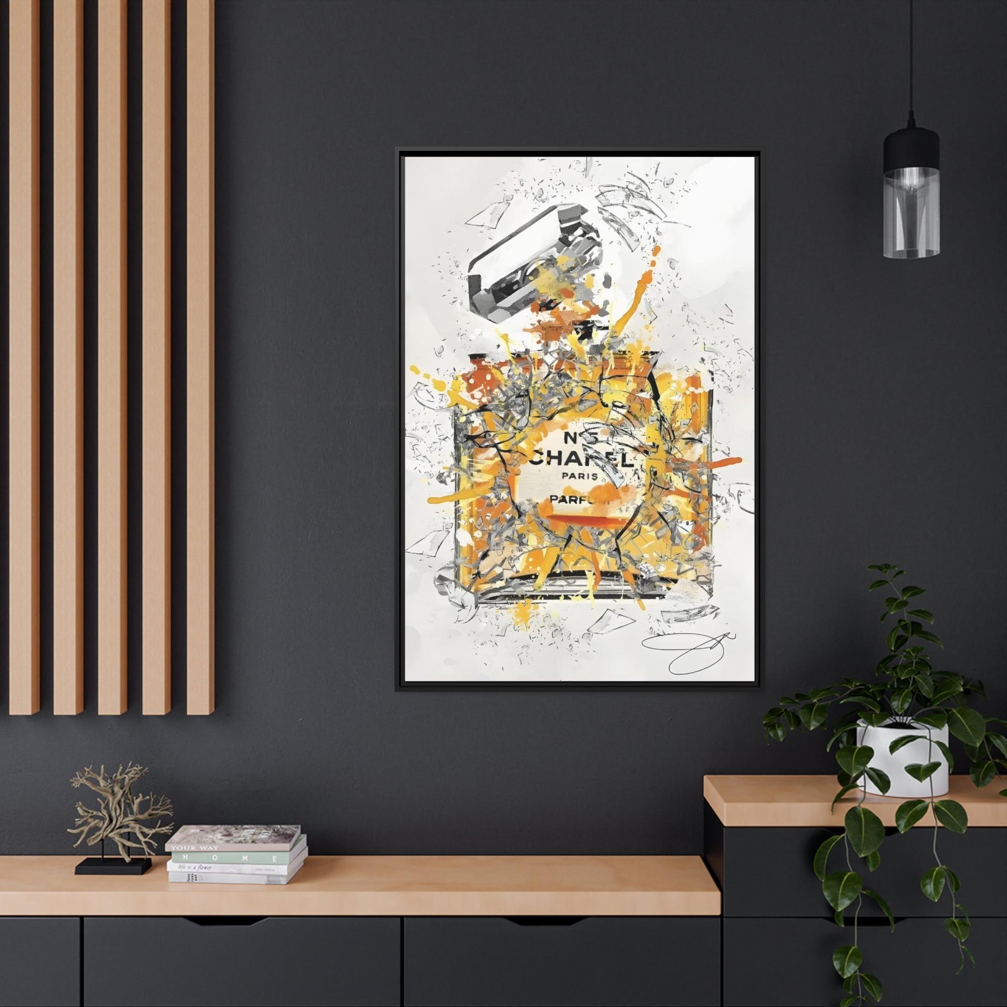 Chanel Chic Affair: Framed Canvas Wall Art with Chanel Inspiration