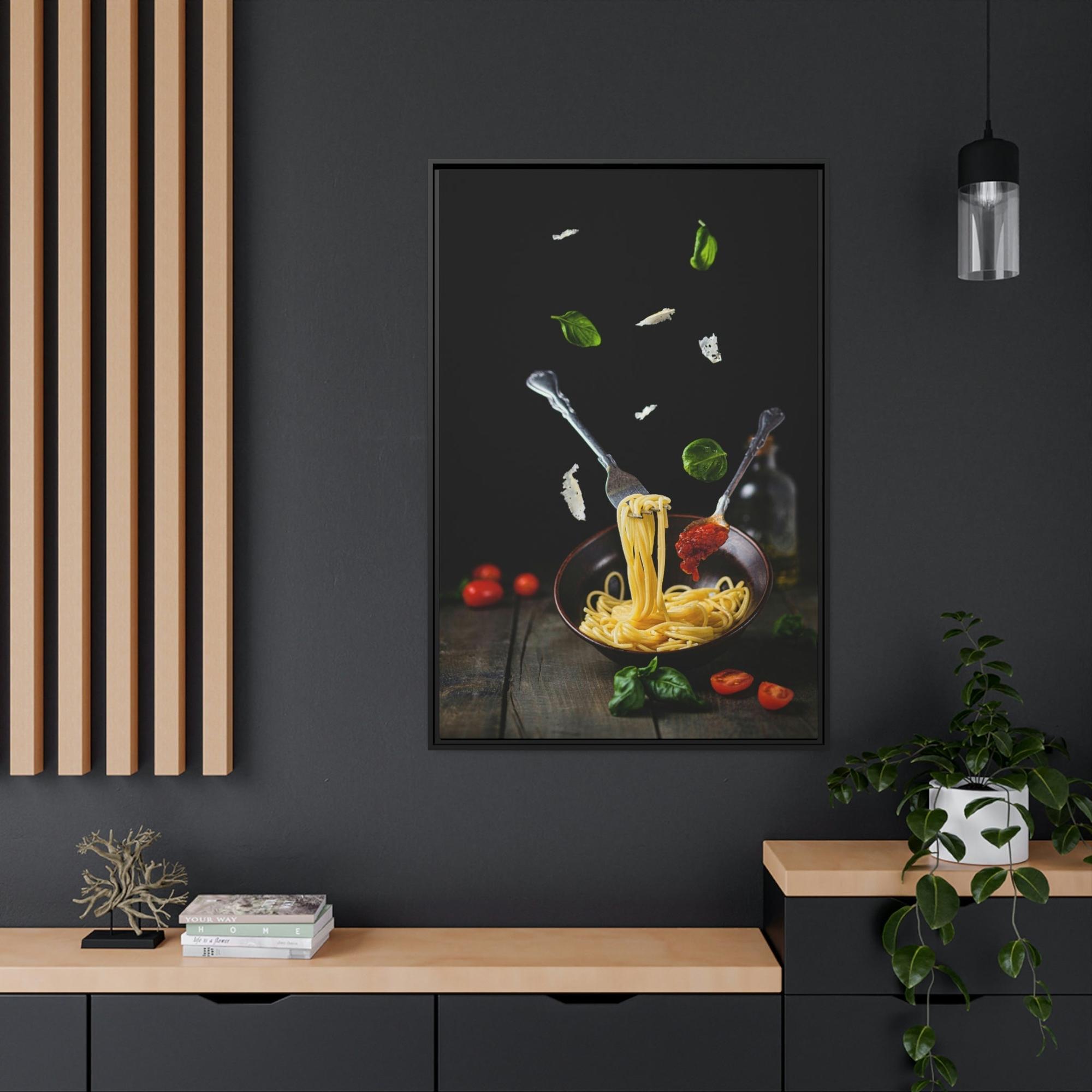 Pasta Pasta Passion: Artistic Framed Canvas Prints for Your Kitchen
