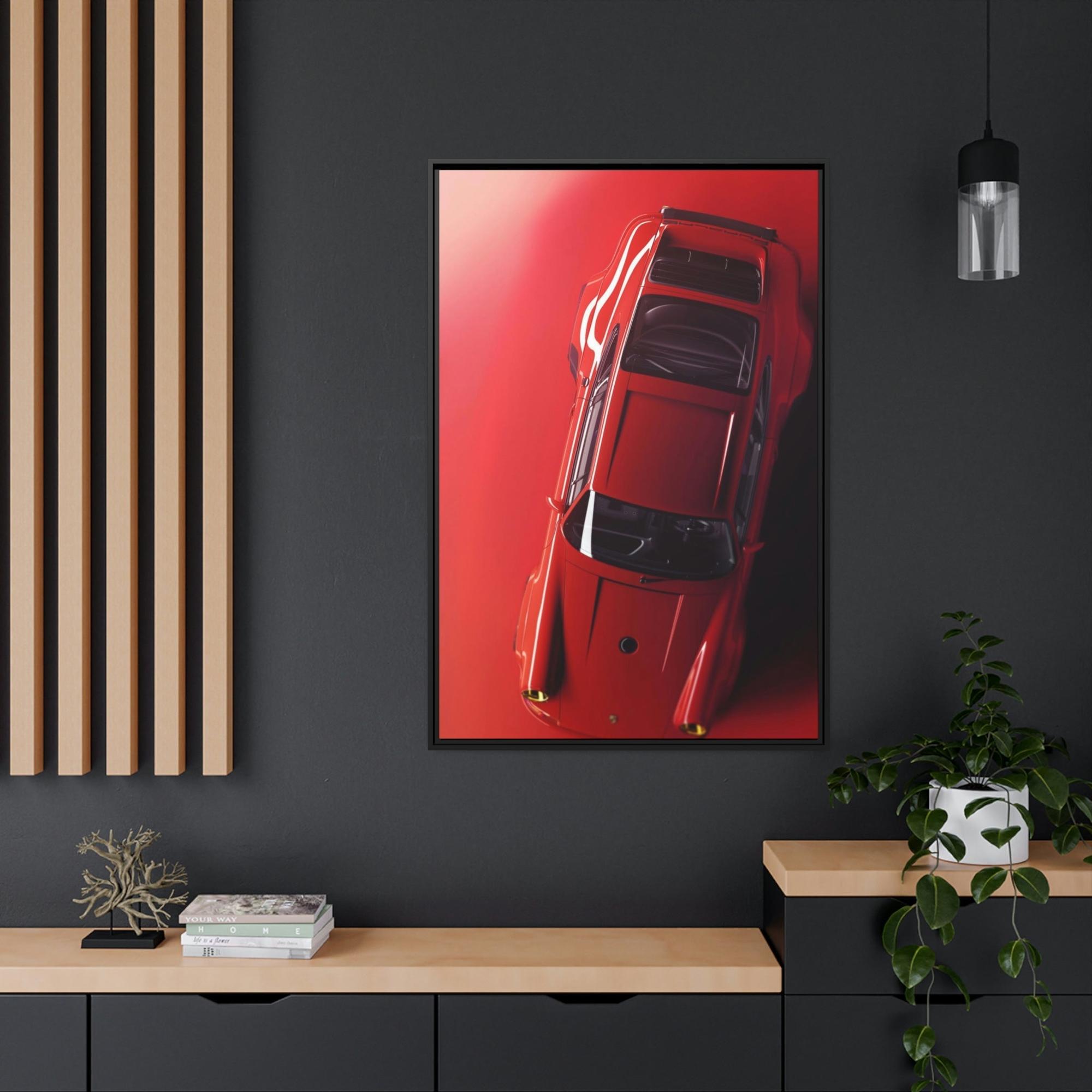 Porsche Red Hot Ride: A Canvas & Poster Print of a Stunning Red Porsche