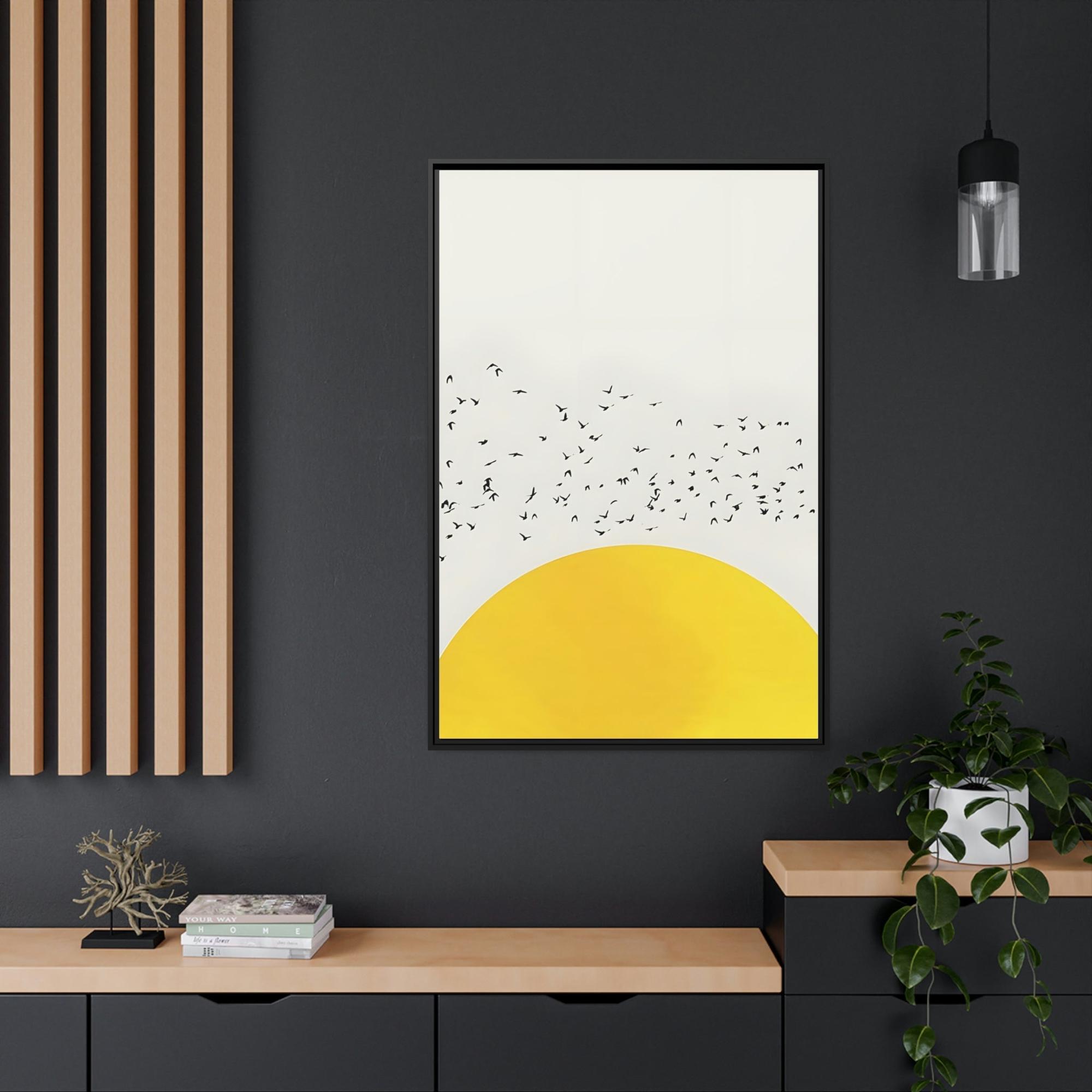 Yellow Yellow Symphony: An Elegant and Beautiful Canvas Art Print and Framed Poster of Yellow Color
