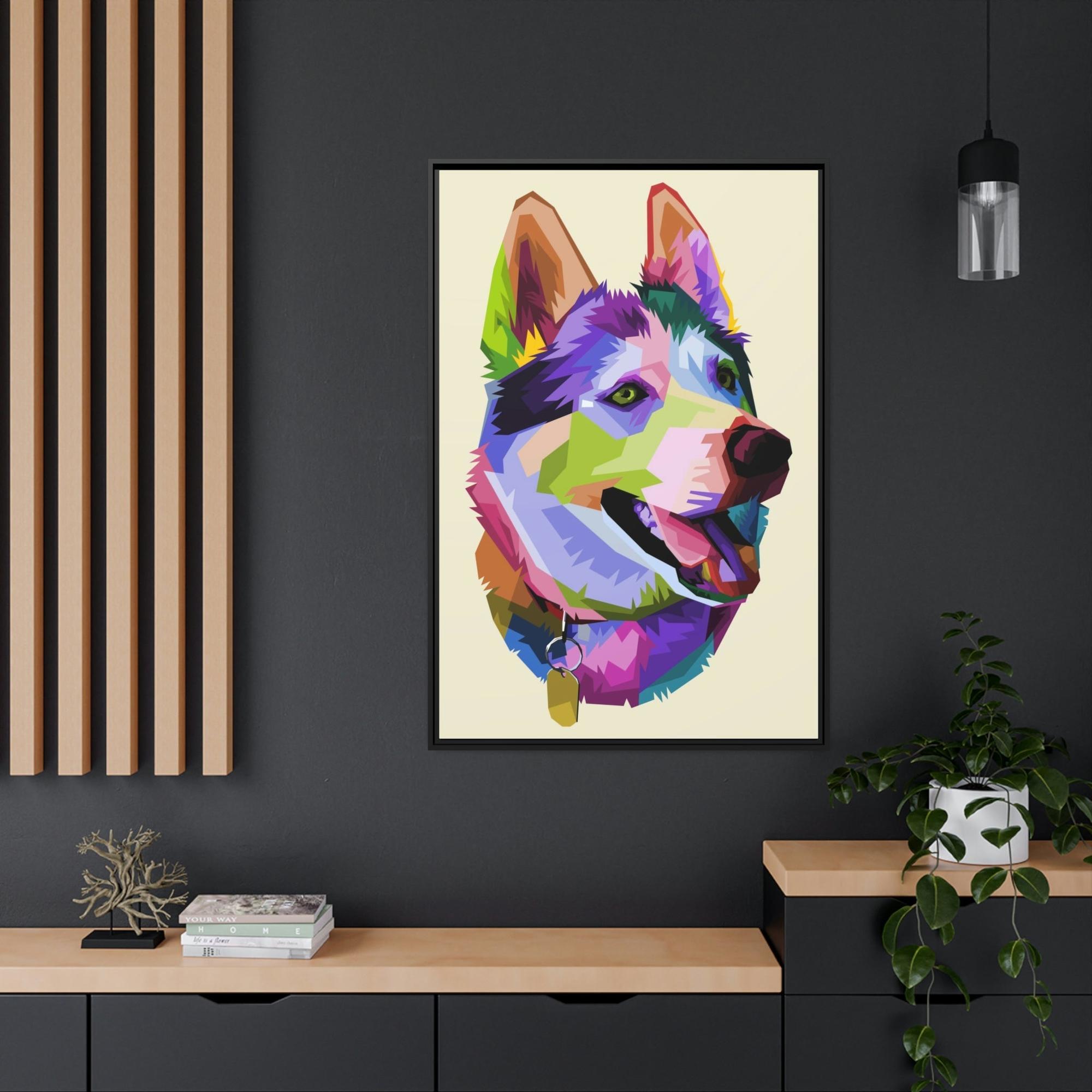 Dogs Loyal Companion: Natural Canvas & Poster Wall Art of a Devoted Dog