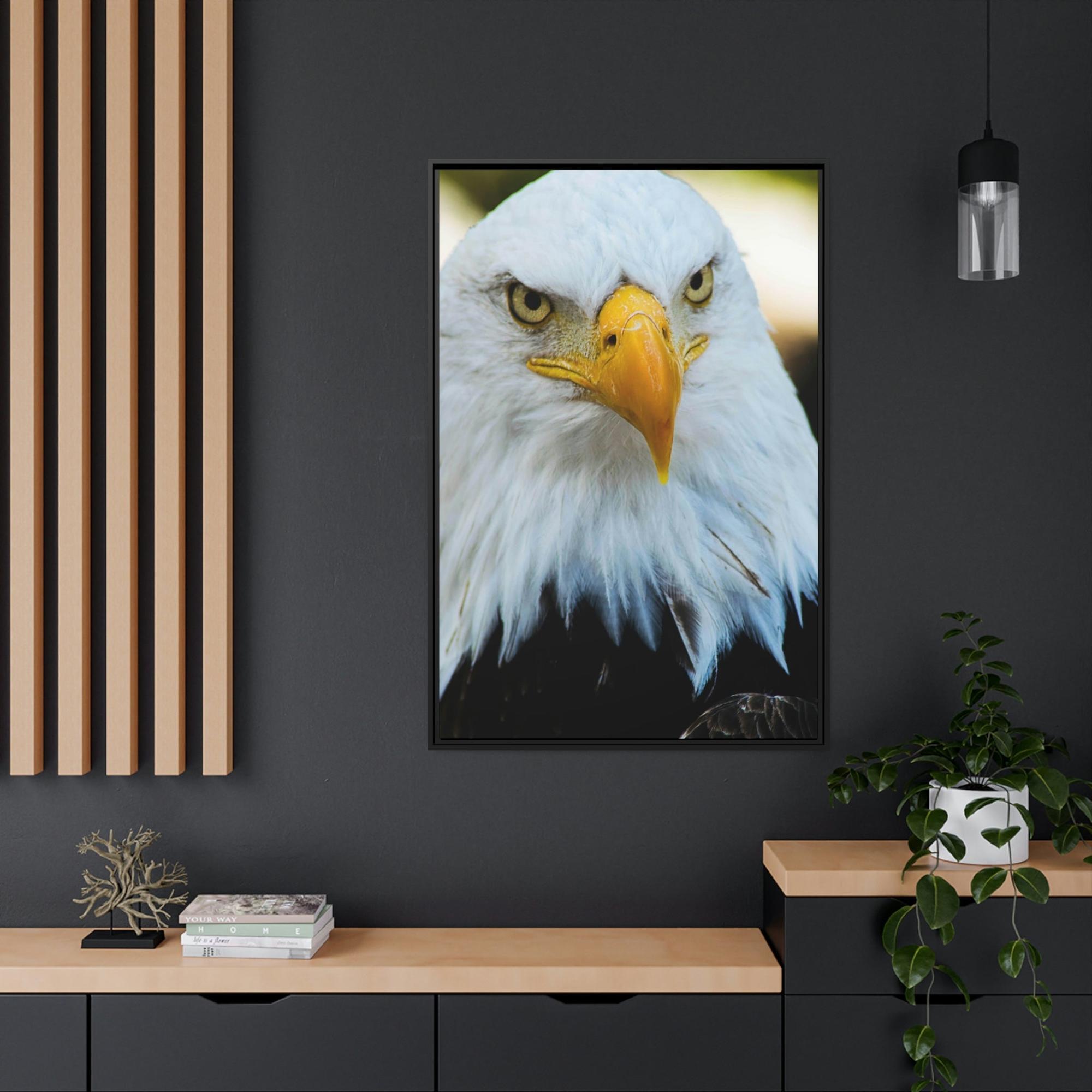 Eagles Eagle's Vigil: Canvas & Poster Enchanting with the Gaze of Majestic Birds