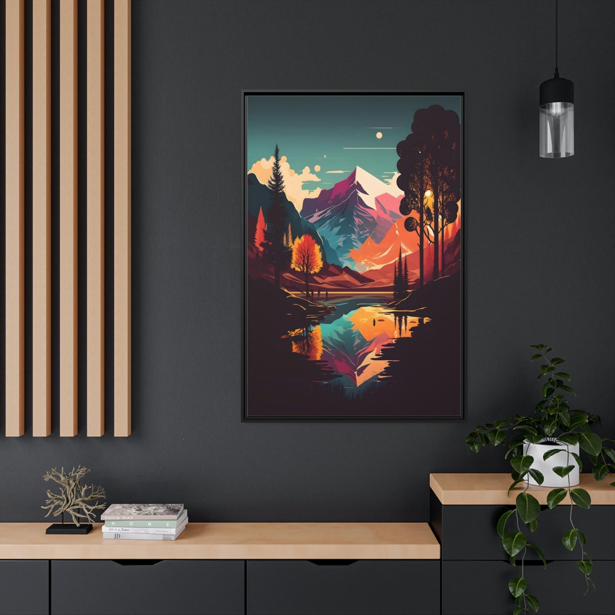 Lakes And Rivers The Magic of Lakes and Rivers: Natural Canvas Wall Art of Enchanting Scenery