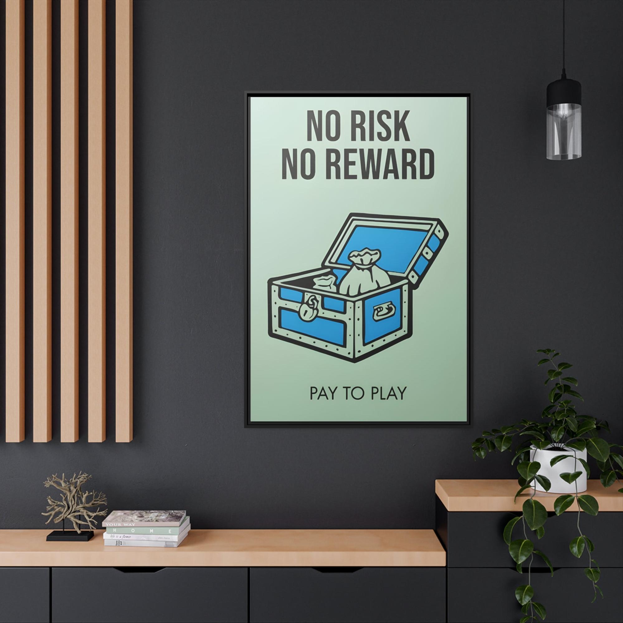undefined Monopoly's Motivational Masterpiece: Framed Canvas of Inspiration