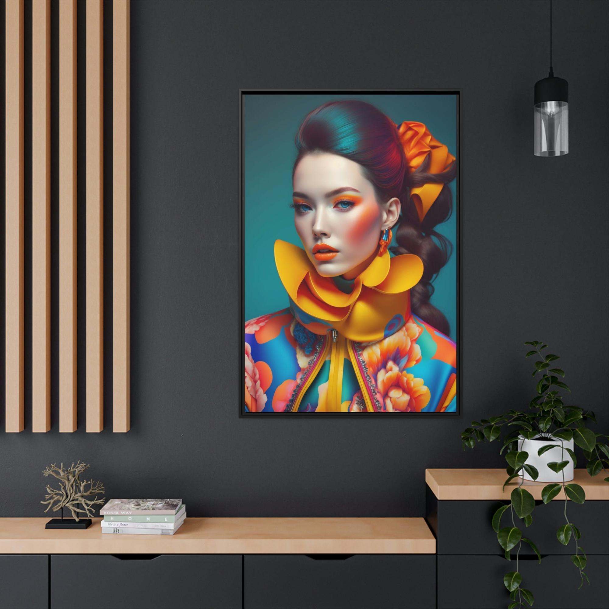 Fashion And Beauty Haute Couture: A Canvas Print of High Fashion and Beauty Trends