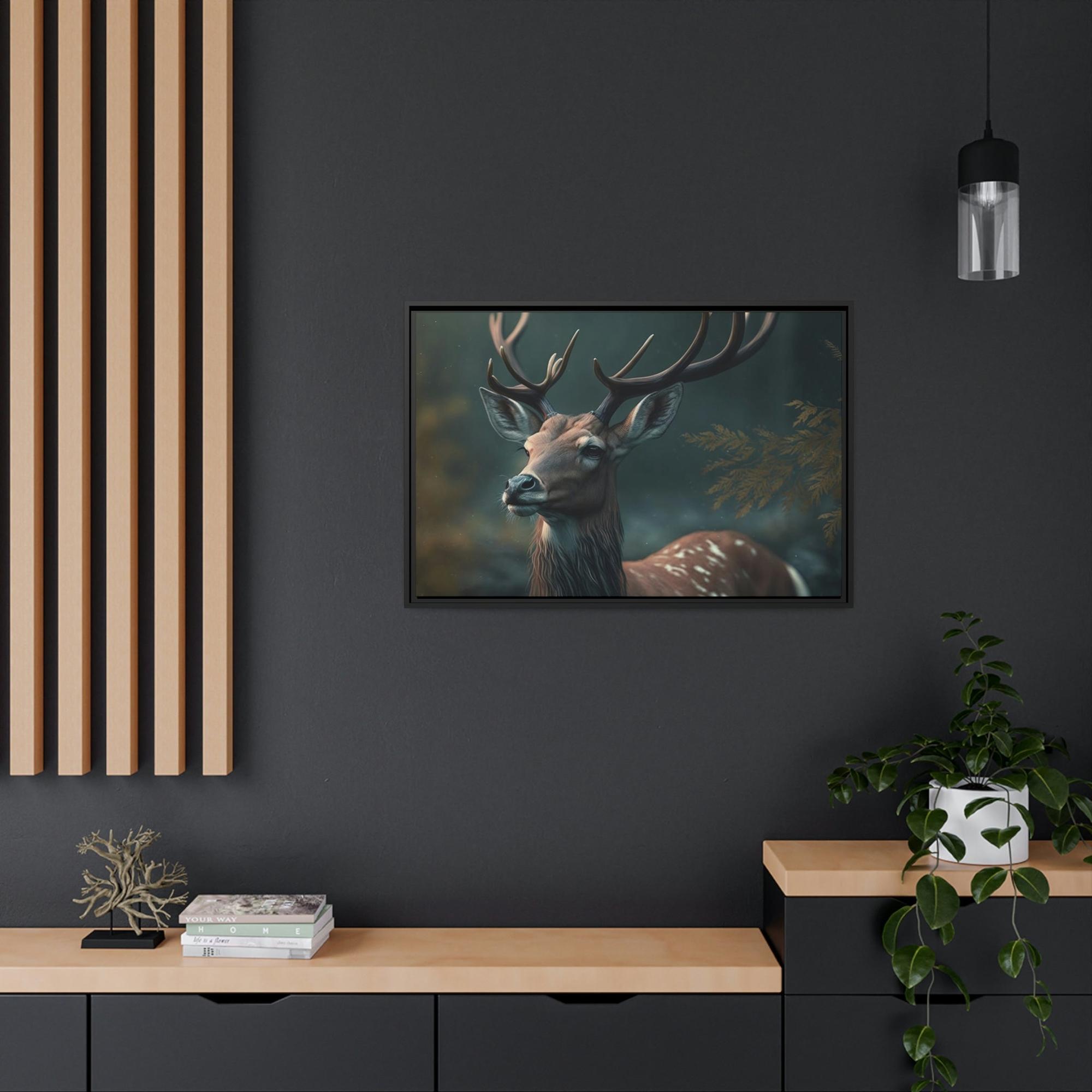 Deers Deer Portrait: A Canvas Wildlife Showcase