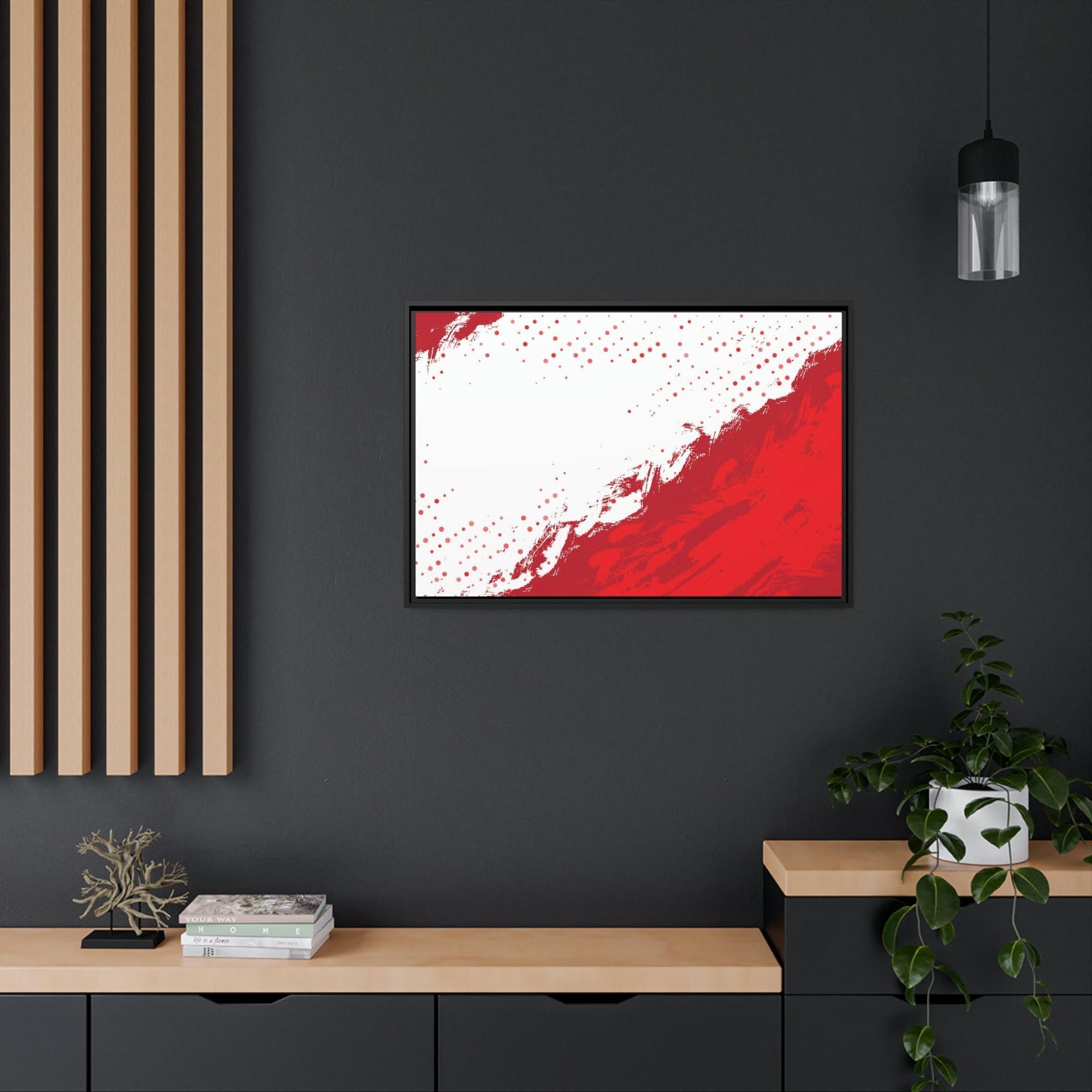 Red Abstract Art The Power of Color: Red Abstract Prints and Wall Art on Natural Canvas & Poster