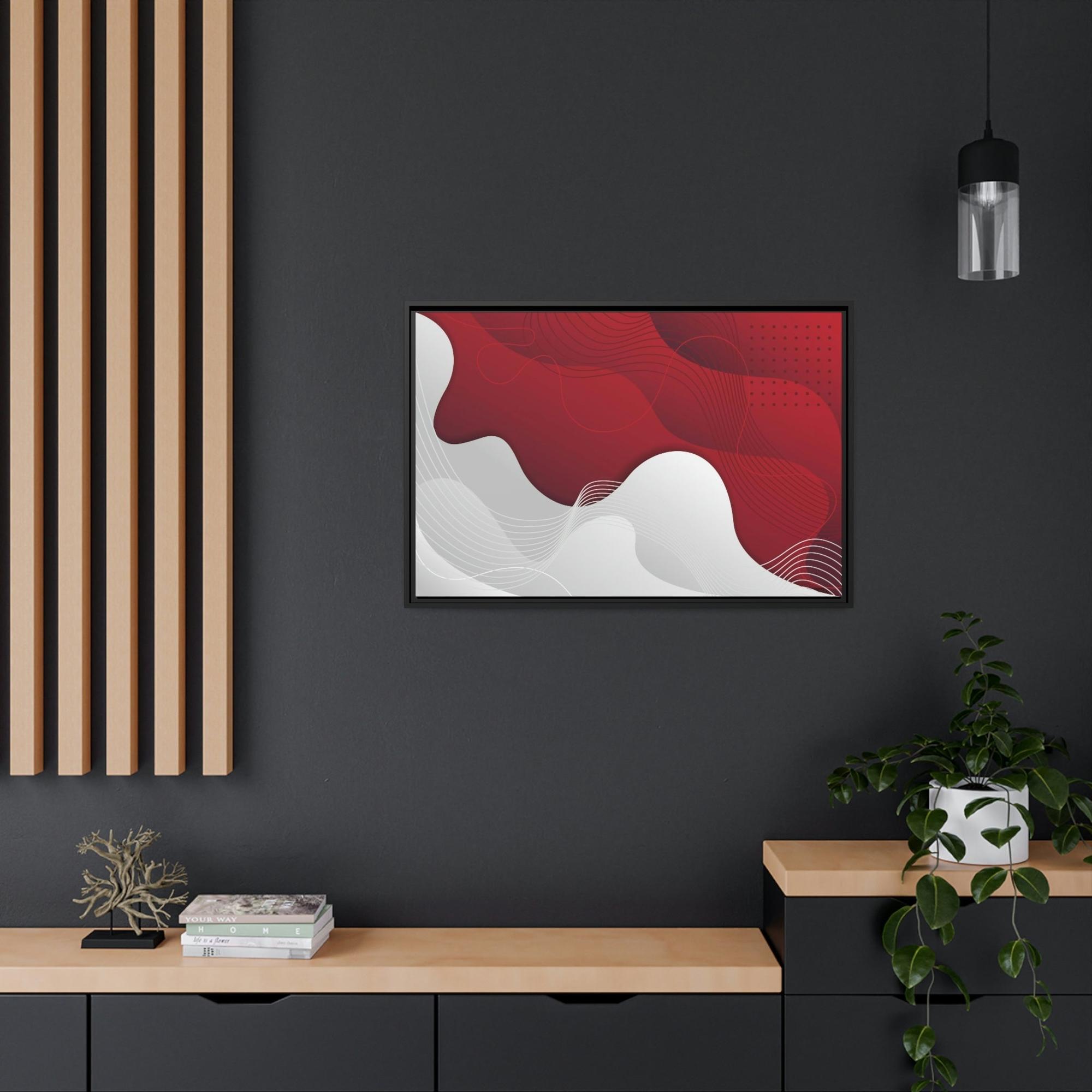 Red Abstract Art The Art of Passion: Red Abstract Art on Framed Canvas and Posters