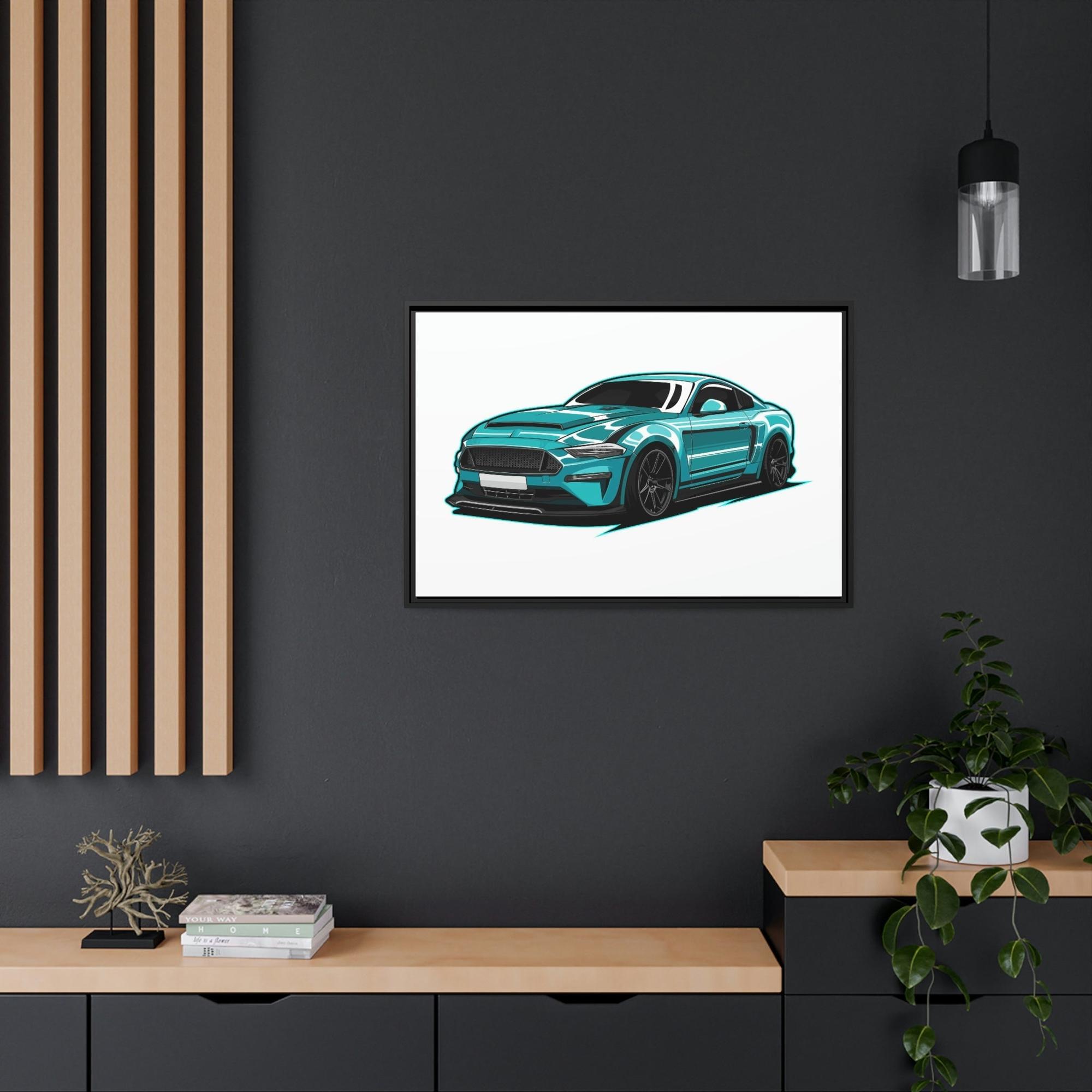 Mustang Majestic Mustang: Natural Canvas Wall Art and Framed Canvas & Poster Print