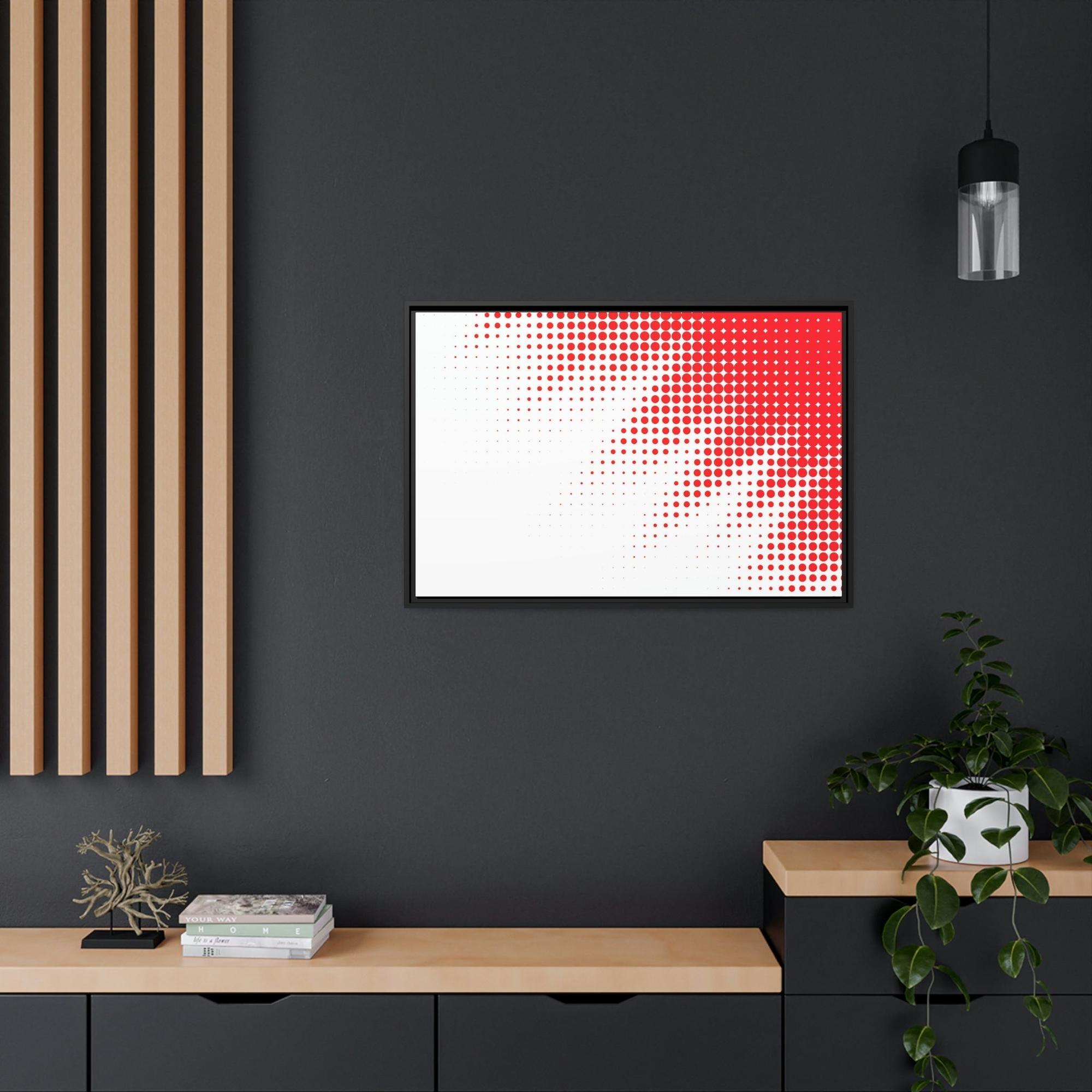 Red Abstract Art The Art of Vibrancy: Red Abstract Framed Canvas and Poster