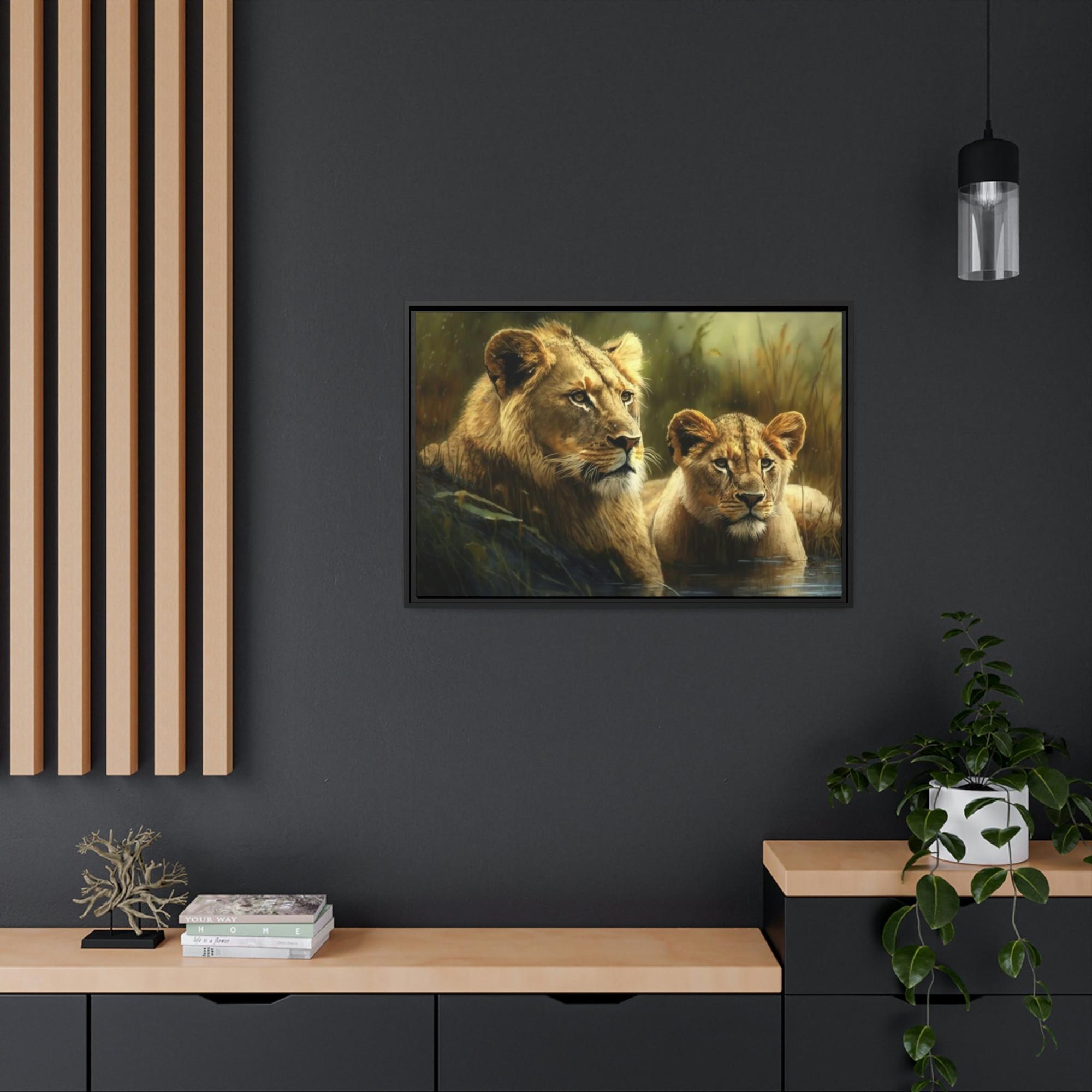 Lions Radiance of the Sun: A Painting with Lions