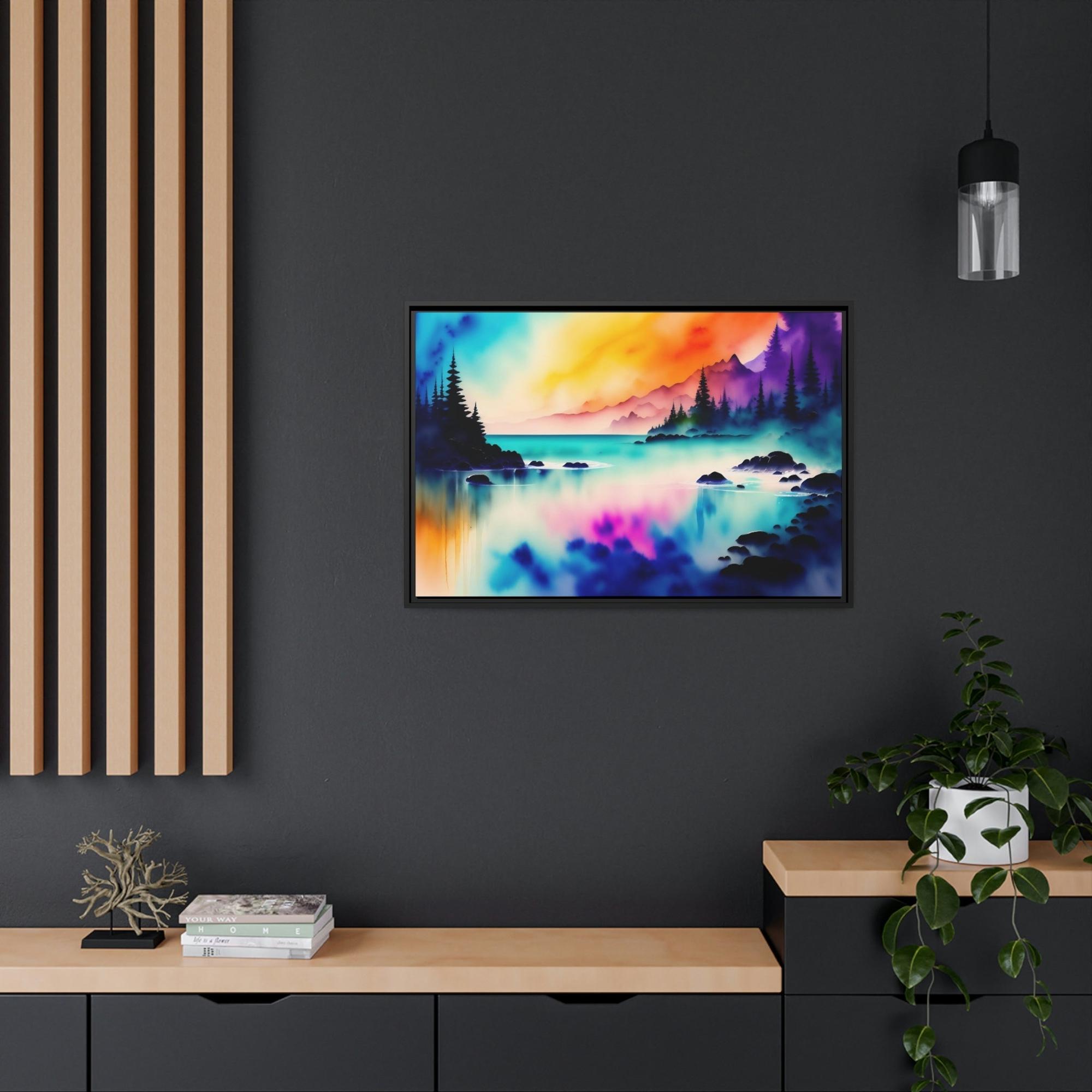 Lakes And Rivers Water's Charm: Artful Canvas and Poster Print of Lakes and Rivers