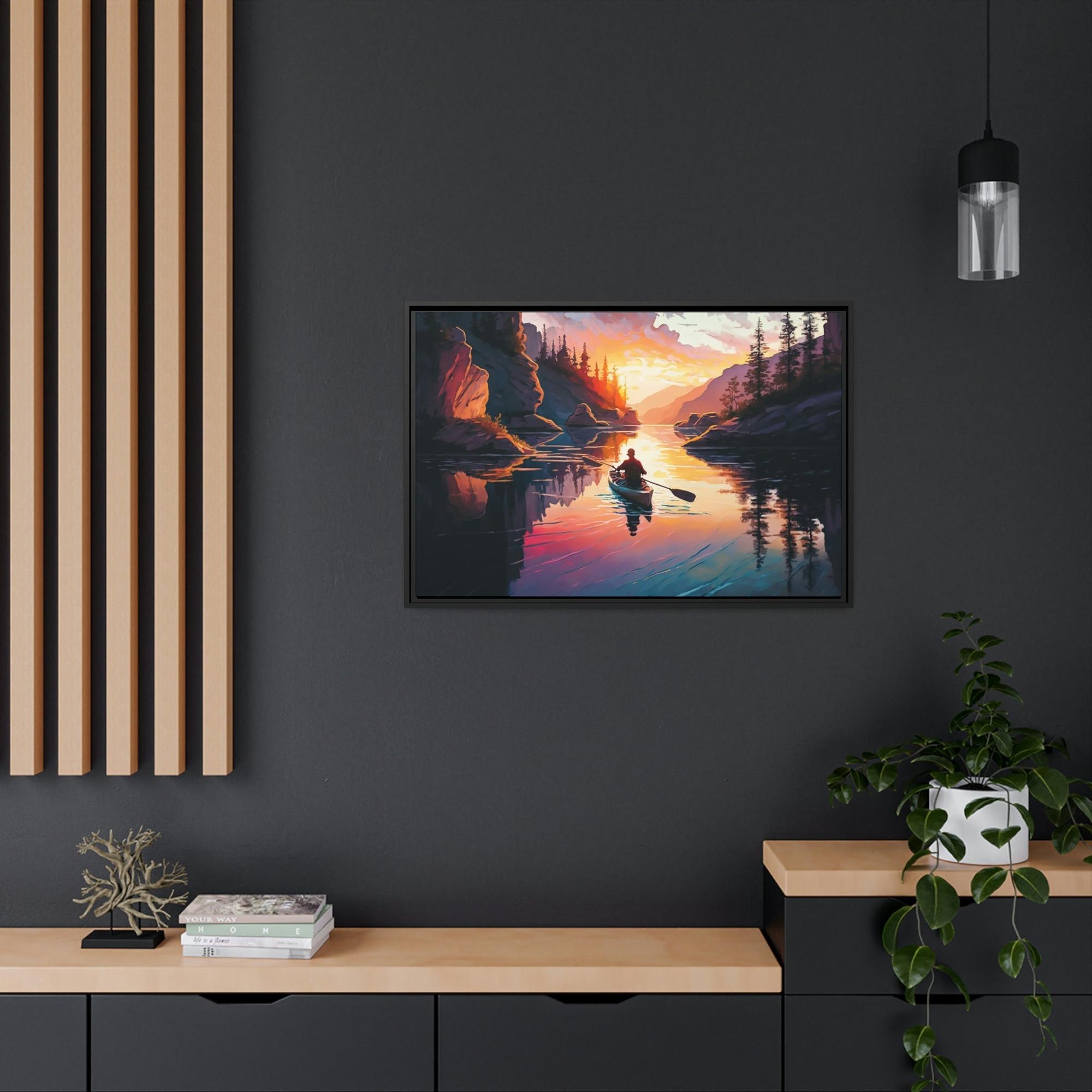 Lakes And Rivers A Symphony of Nature: Lakes and Rivers on Canvas and Framed Poster Art
