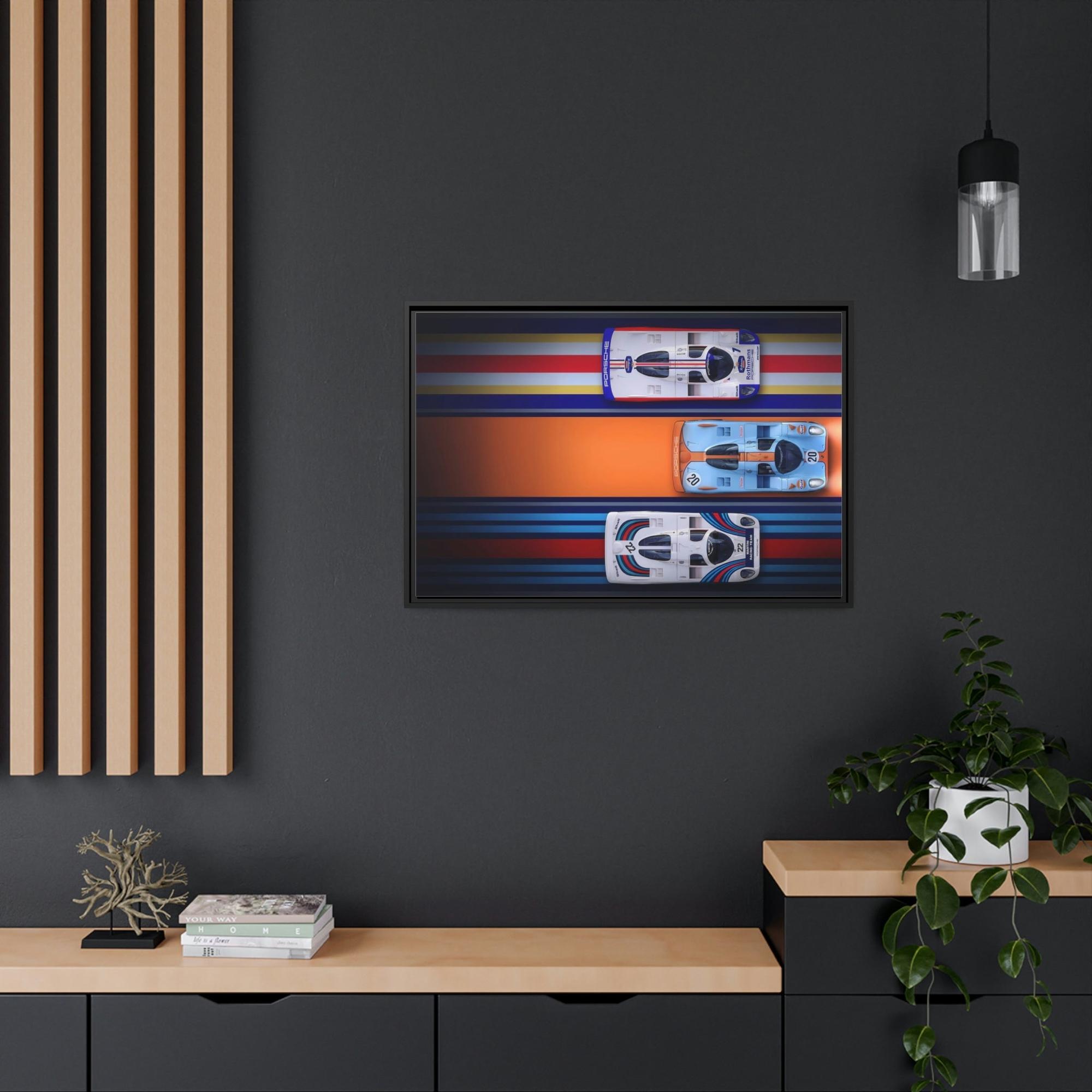 Porsche Speed Demons: A Canvas & Poster Print of a Porsche on the Racetrack
