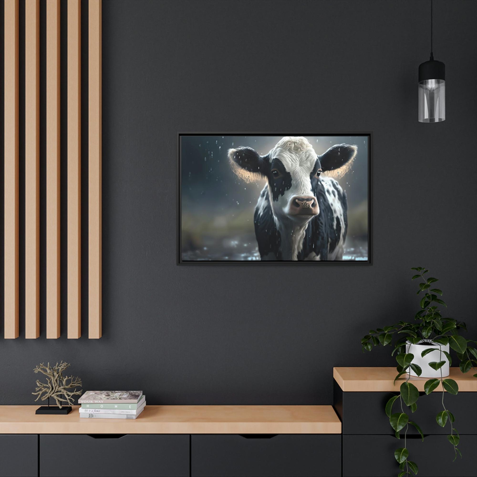 Cows Nature's Beauty: High-quality Cow Canvas Print for a Serene Wall Art Statement