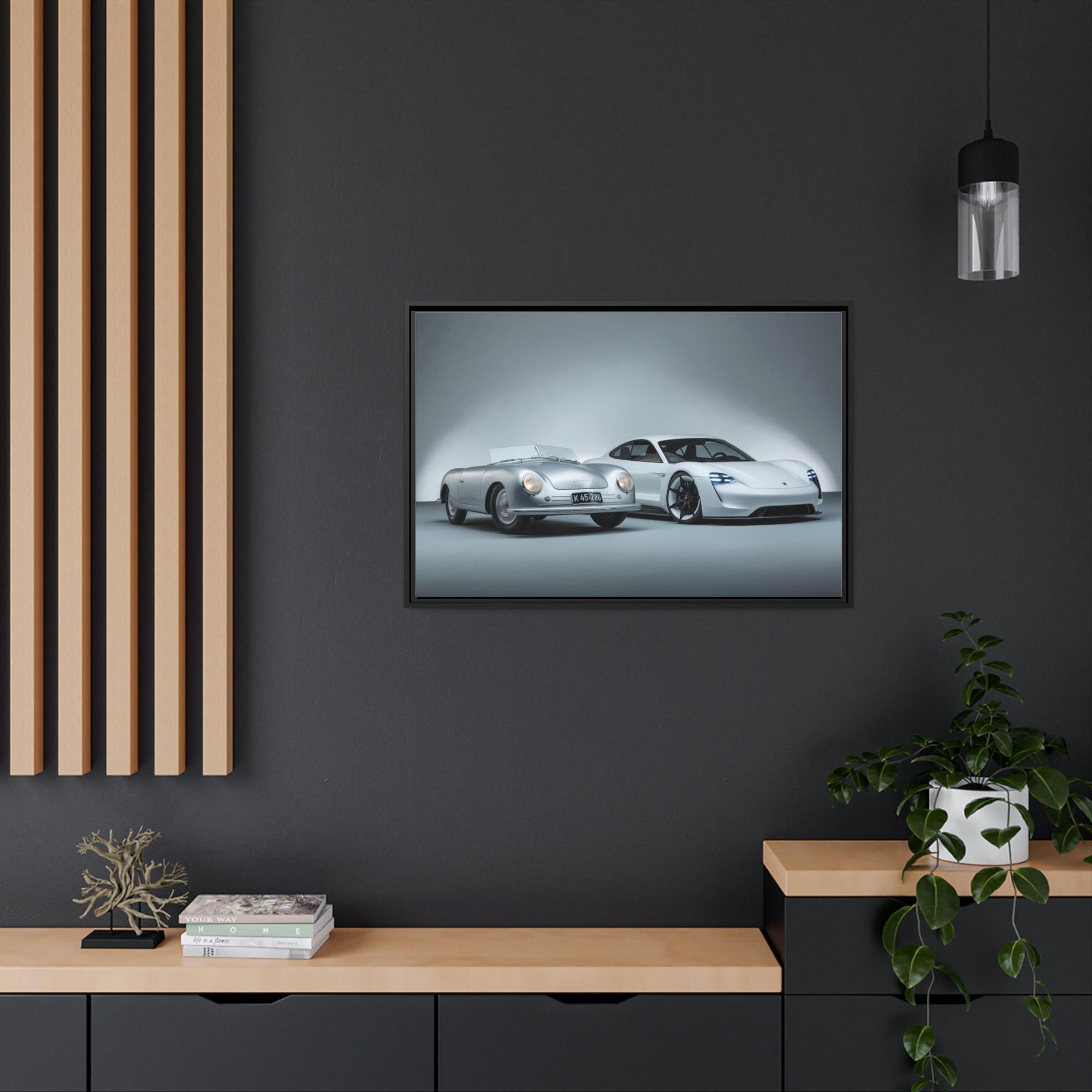 Porsche Porsche Pair: A High-Quality Print on Canvas & Poster of Two Classic Cars