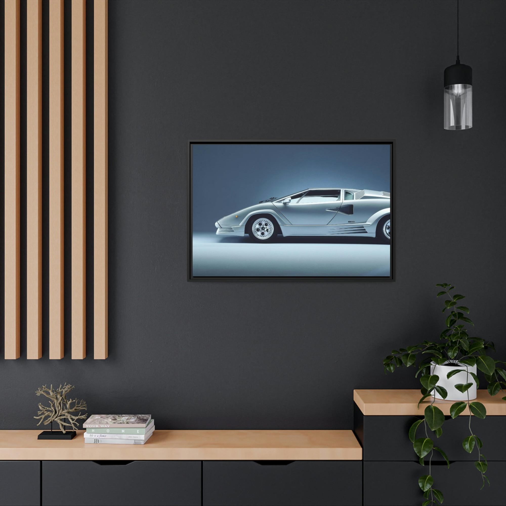 Lamborghini Sleek Supercar Beauty: Lamborghini Framed Canvas & Poster Art