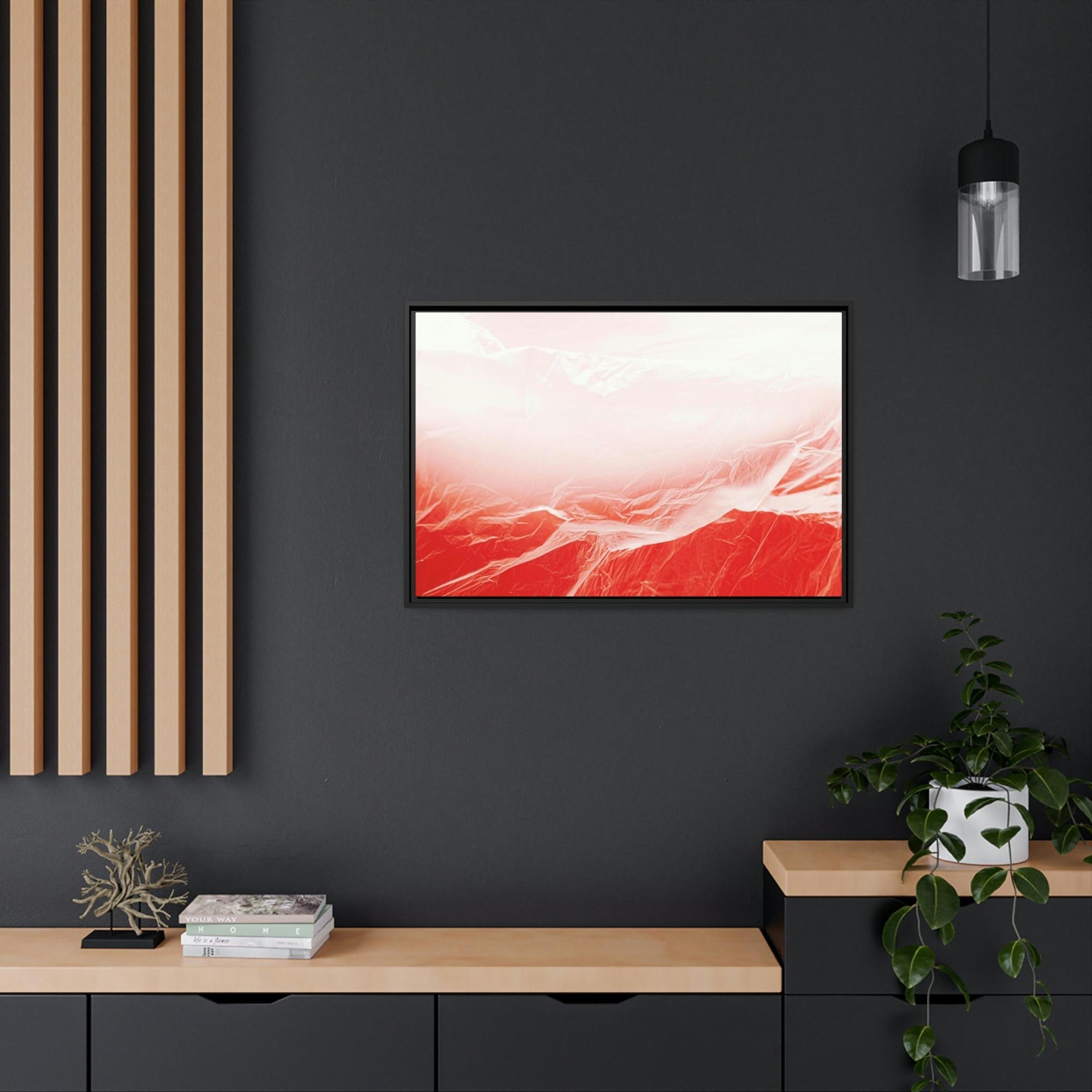 Red Abstract Art The Bold and the Beautiful: Red Abstract Framed Canvas and Poster Art