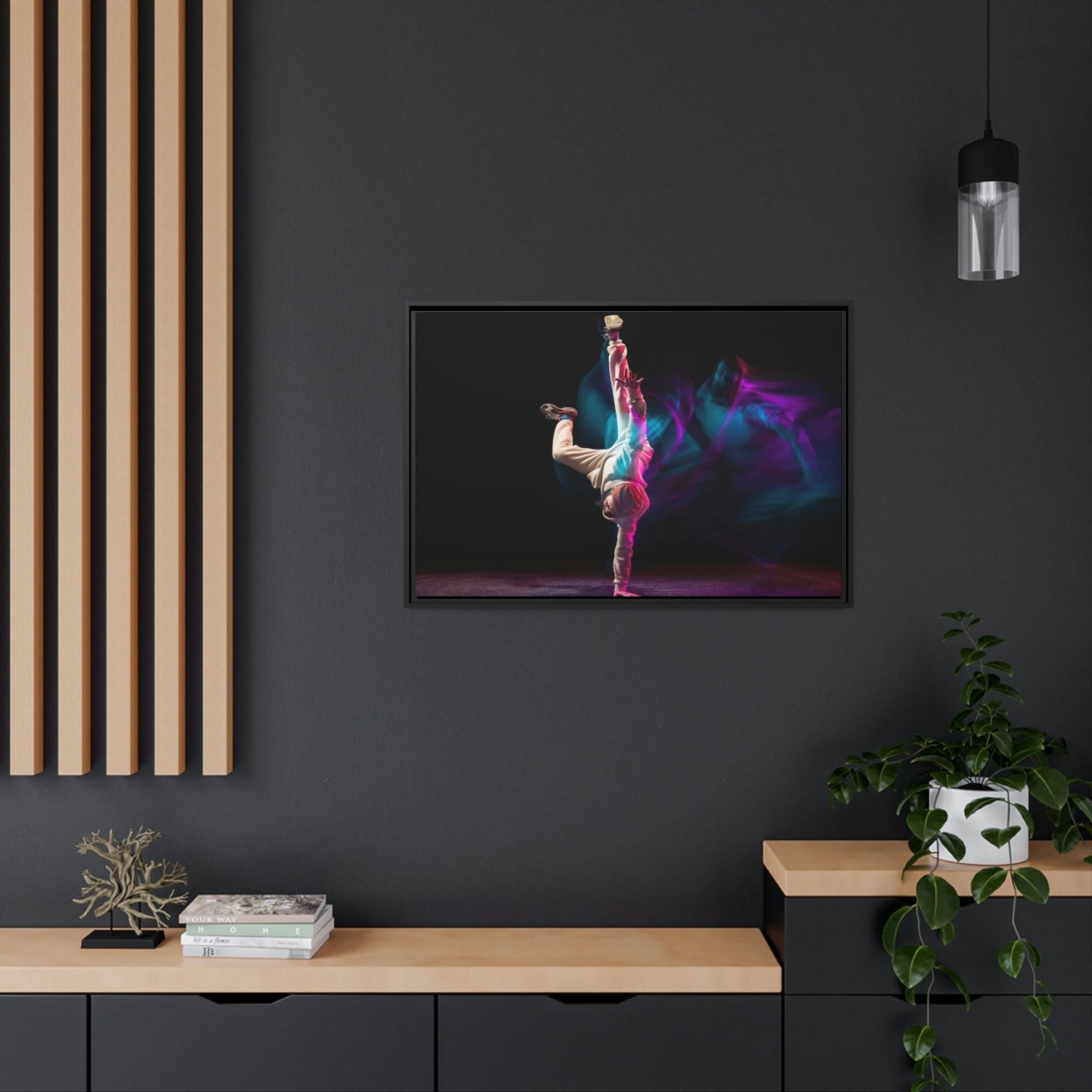 Dance Art of Movement: Natural Canvas and Framed Poster of Dance Choreography