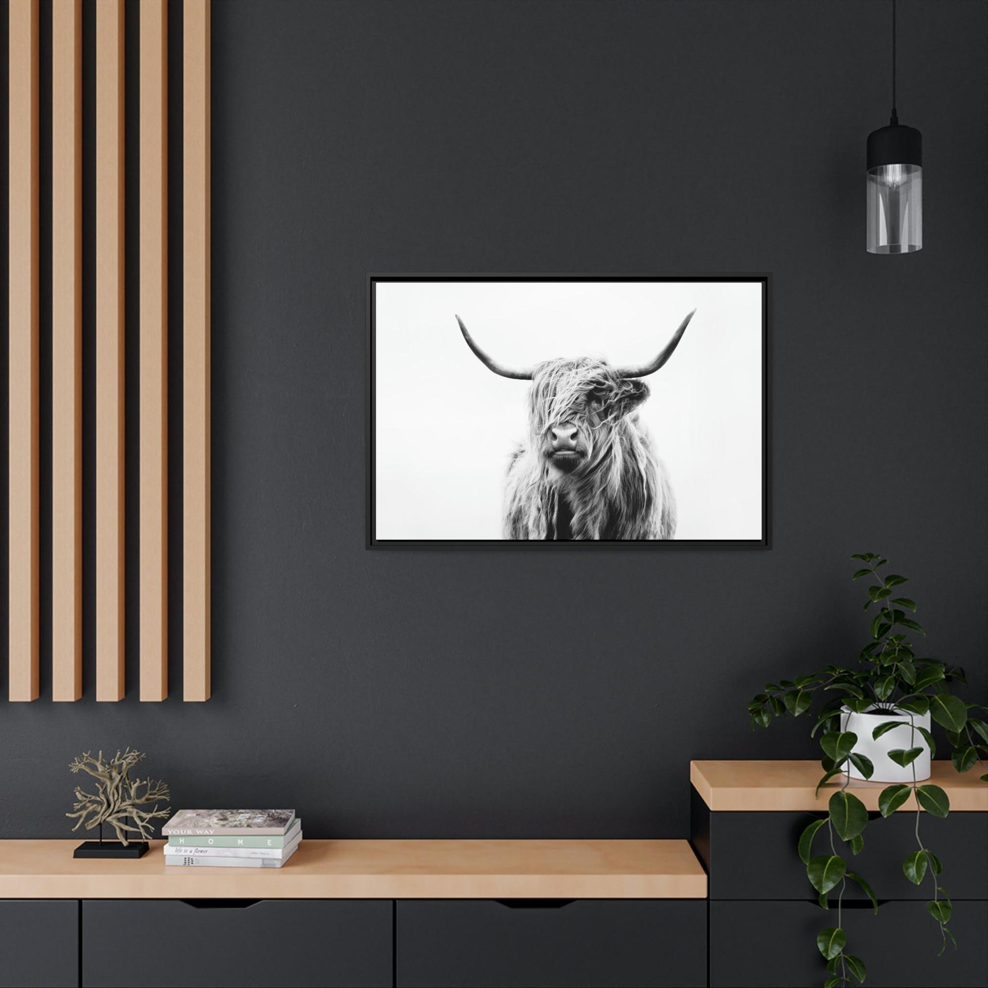 Highland Cow Nature's Majesty: Cow Art for a Breathtaking Wall Art Statement