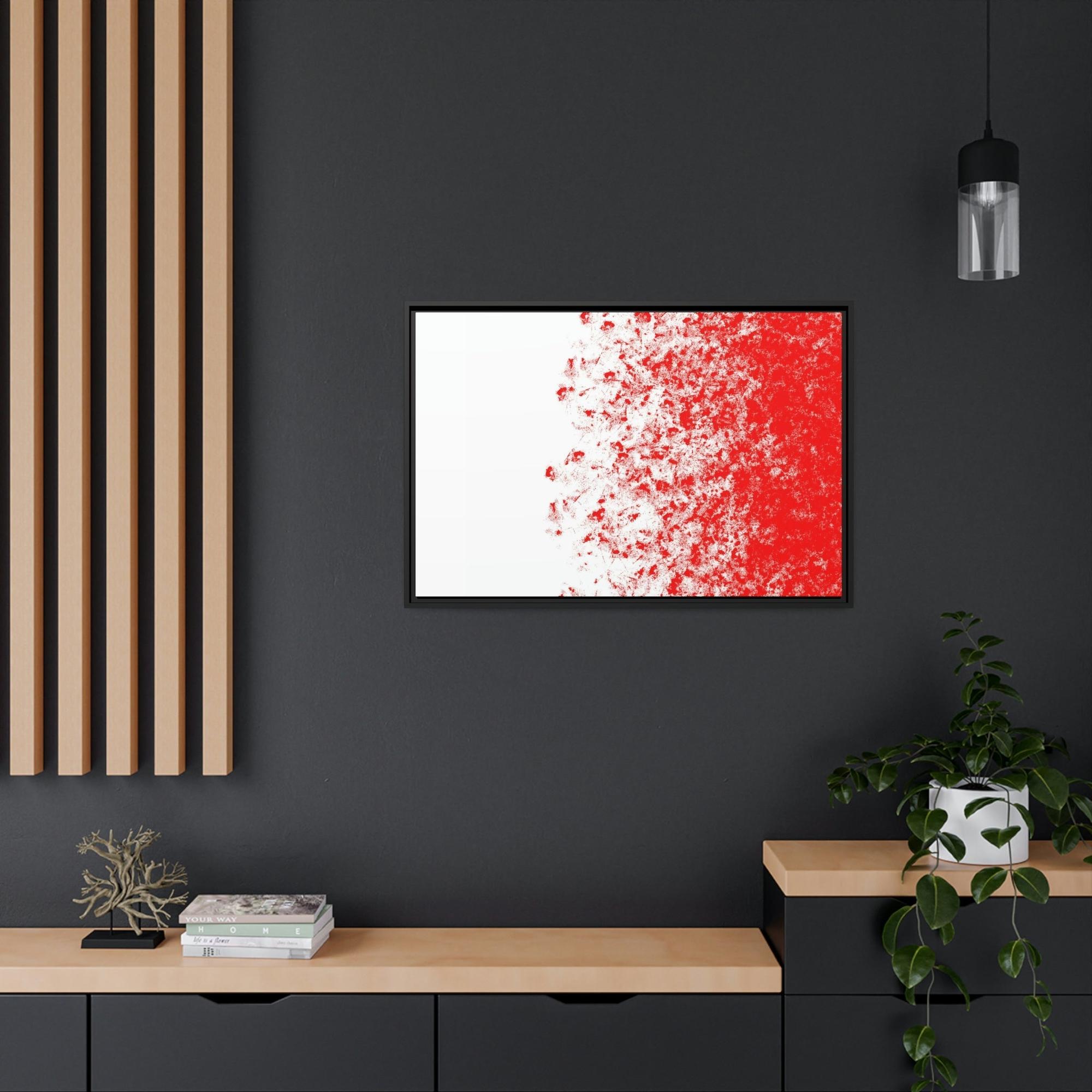 Red Abstract Art The Art of Warmth: Red Abstract Framed Posters and Print on Canvas