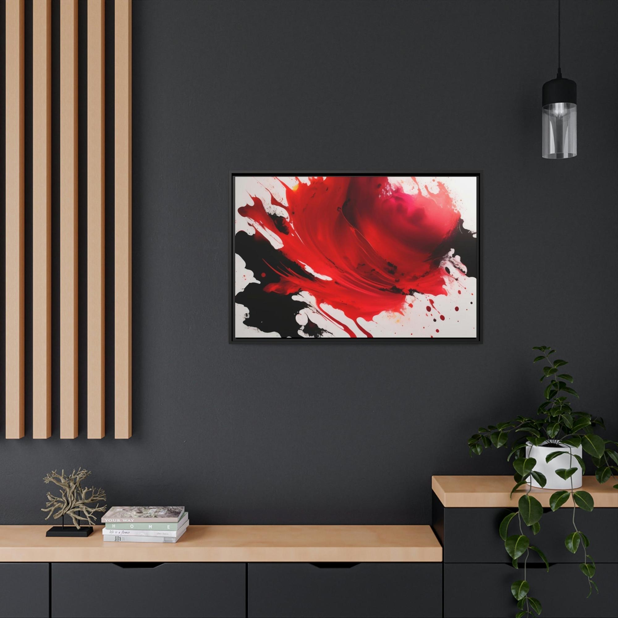 Red Abstract Art The Art of Boldness: Red Abstract Prints and Wall Art on Natural Canvas & Posters