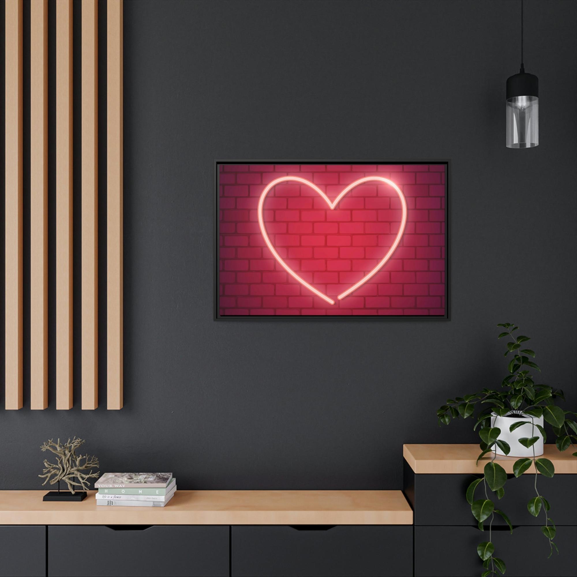undefined Neon Marvels: Captivating Wall Art on Natural Canvas and Framed Poster Prints