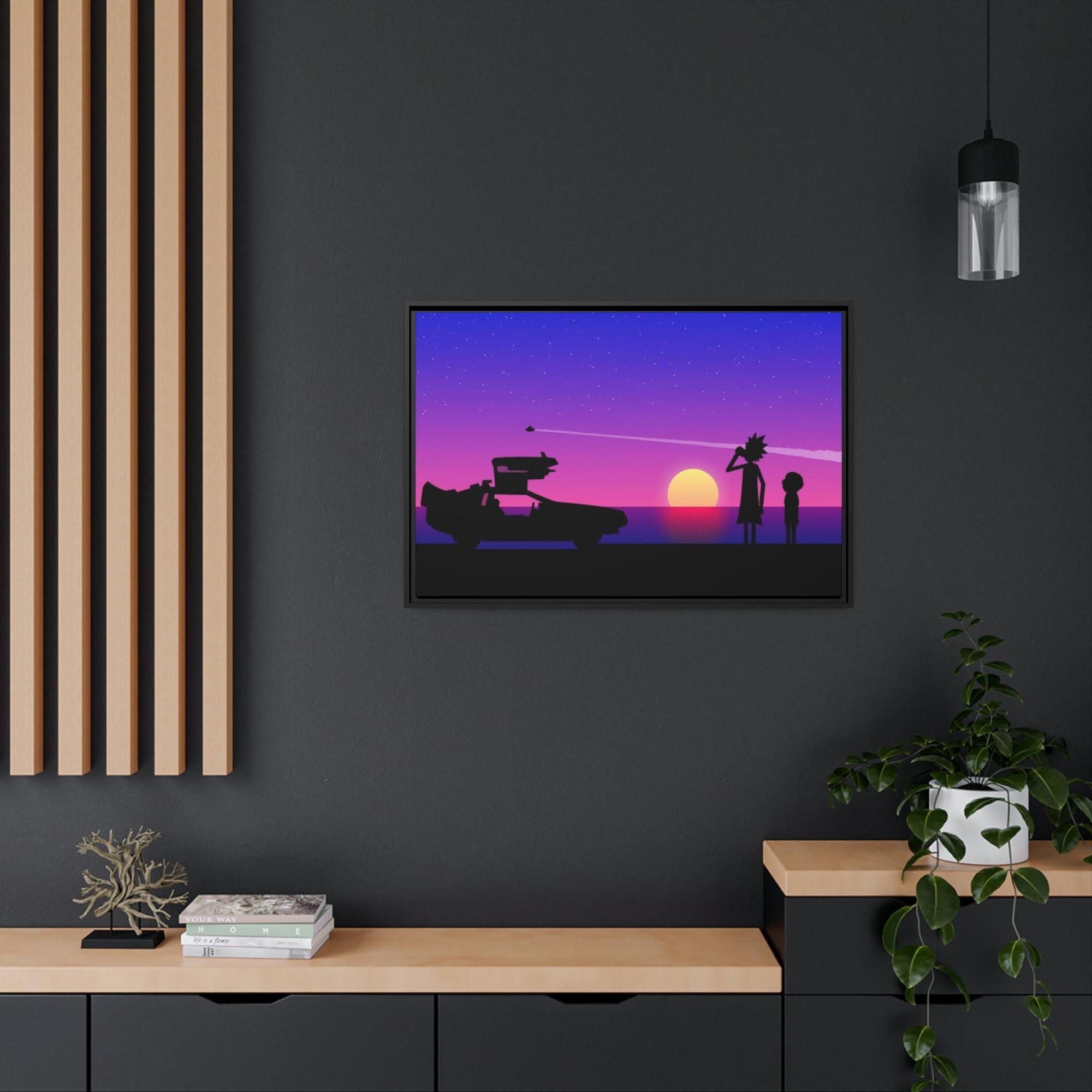 Rick And Morty Art Out-of-This-World Creativity: Framed Canvas Rick and Morty Art for Wall Decor