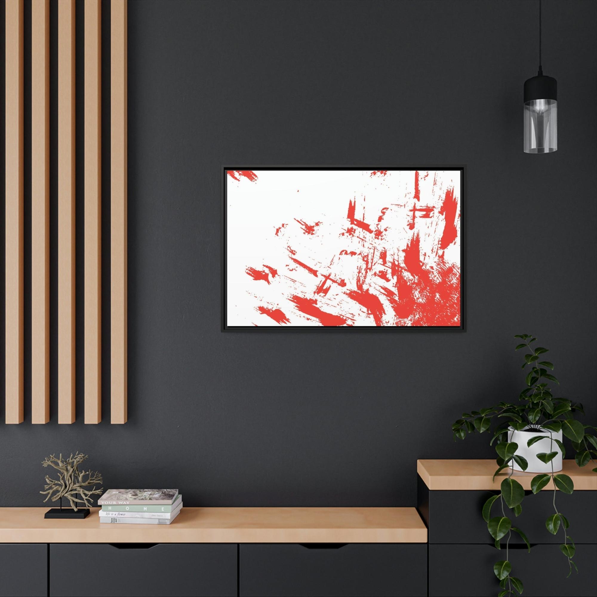 Red Abstract Art The Beauty of Simplicity: Red Abstract Canvas and Print Collection