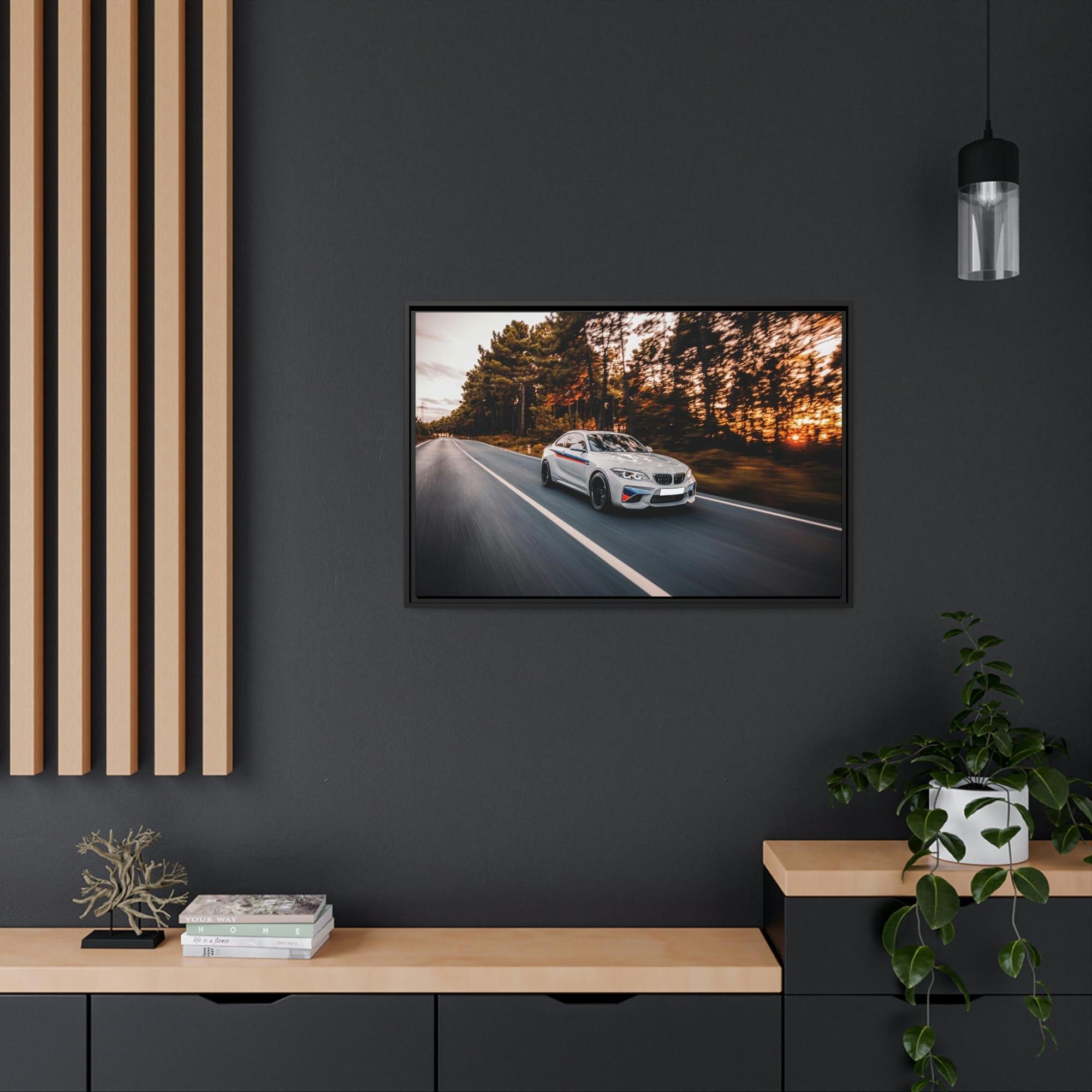 Bmw BMW Speed: Poster and Print on Canvas with Dynamic Car Art