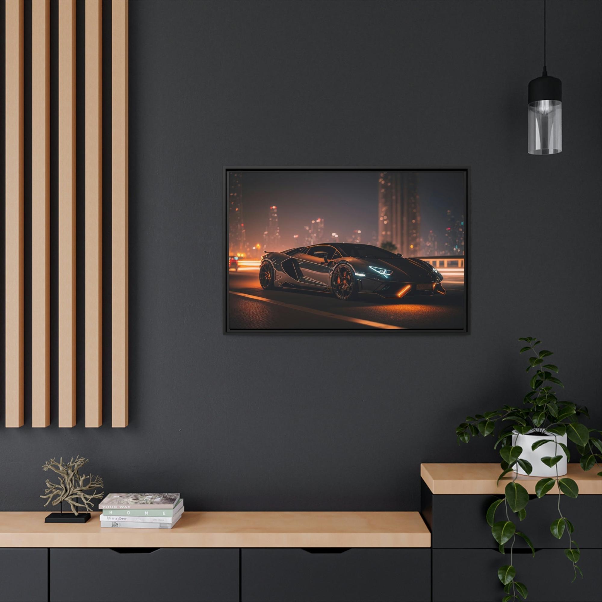 Lamborghini Exquisite Performance: Lamborghini Framed Poster & Canvas and Wall Art Decor