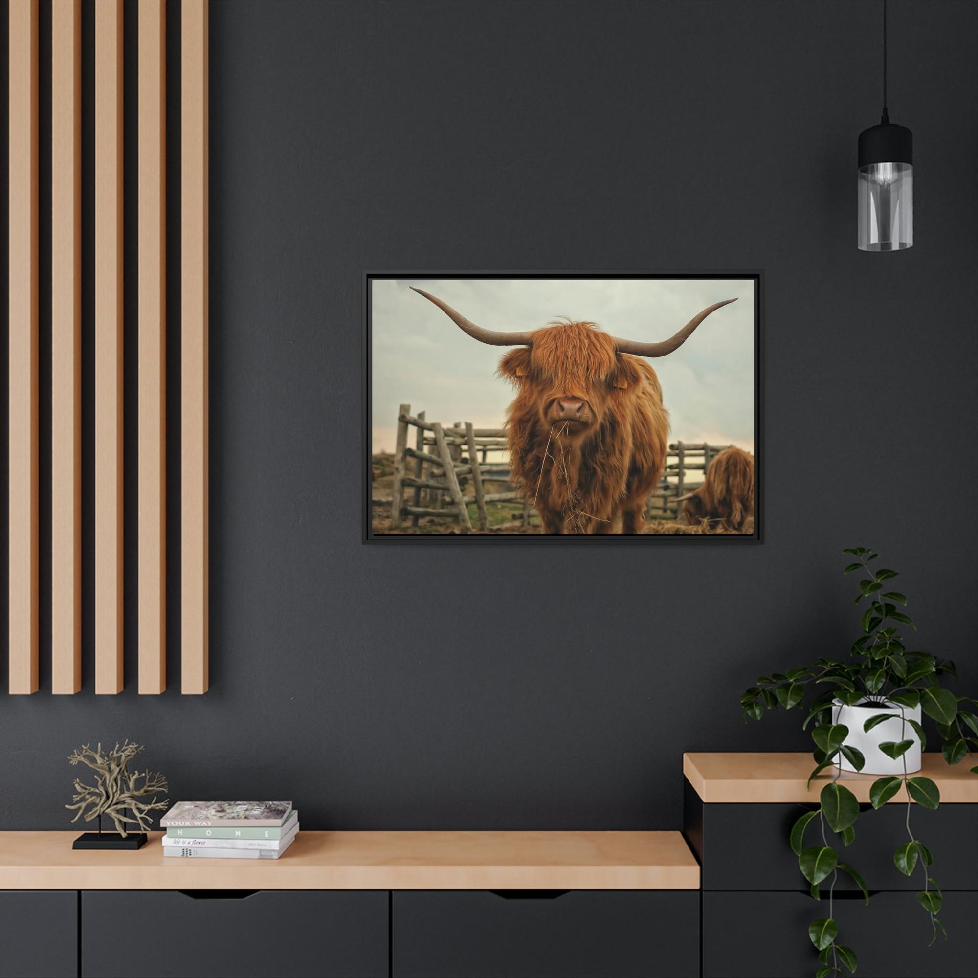 Highland Cow Highland Cow | Brown Horned Cow | Wall Art — Pixoram