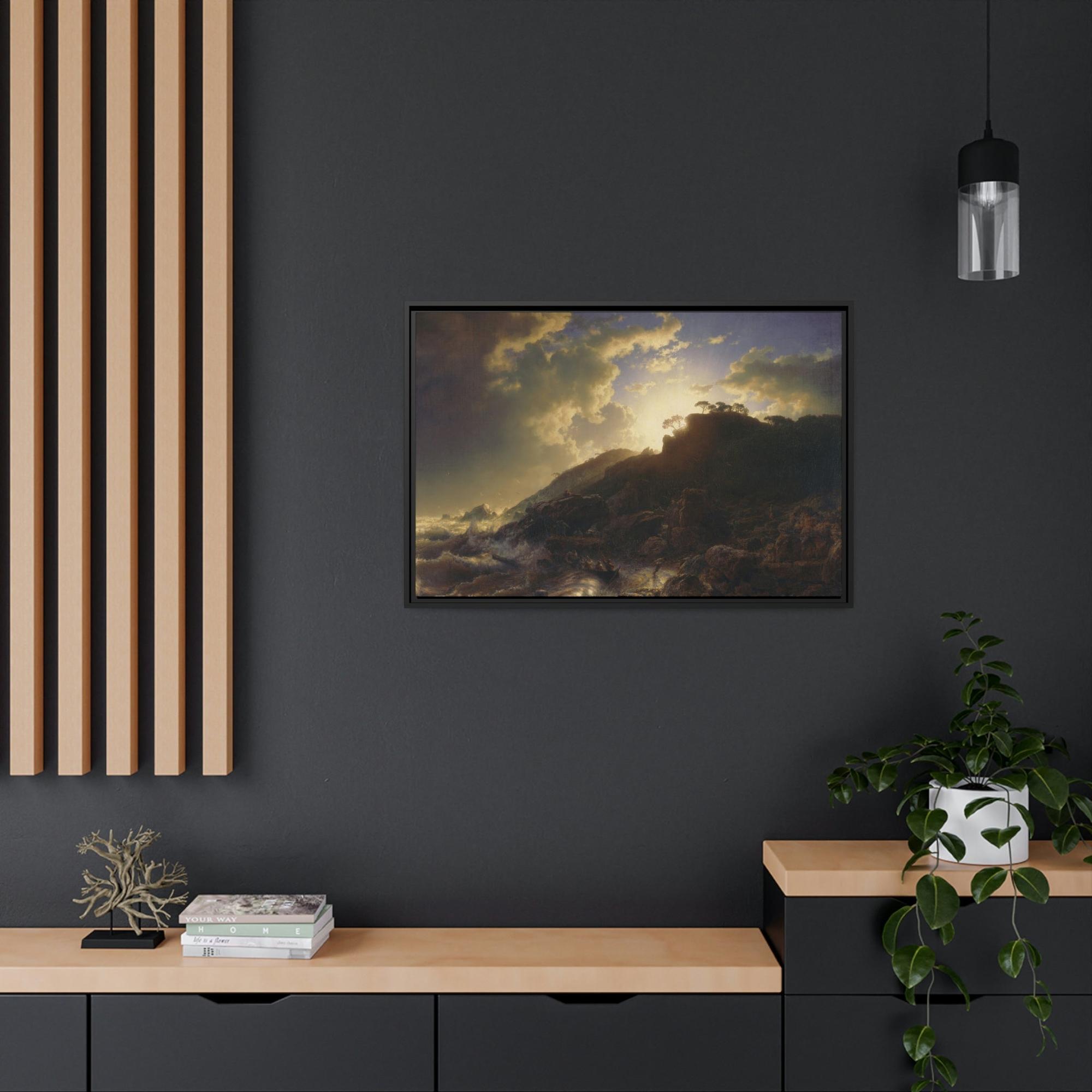 Anthropologie Earthy Elegance: Artistic Anthropologie-Inspired Print on Natural Canvas & Poster