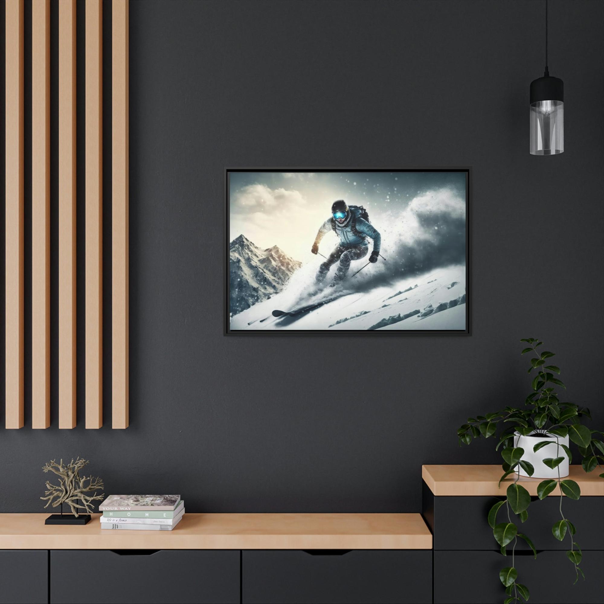 Skiing A Winter Wonderland: A Majestic Skiing Scene