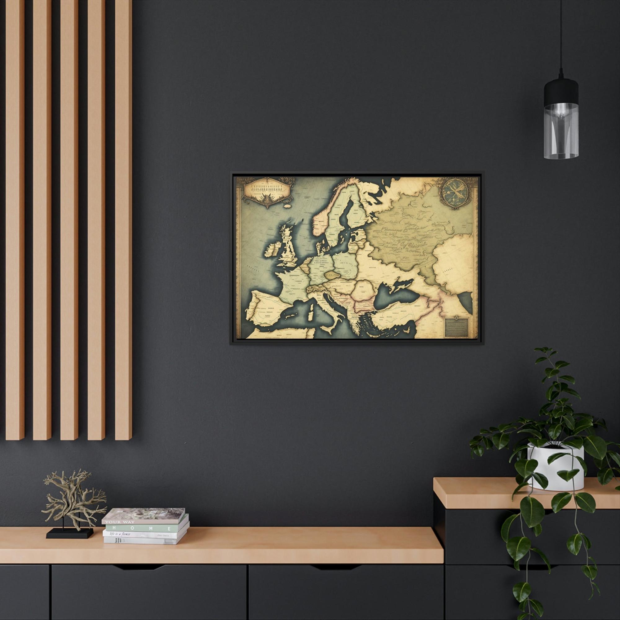 Vintage Maps Antique Adventure: A Painting of Vintage Maps on a Journey