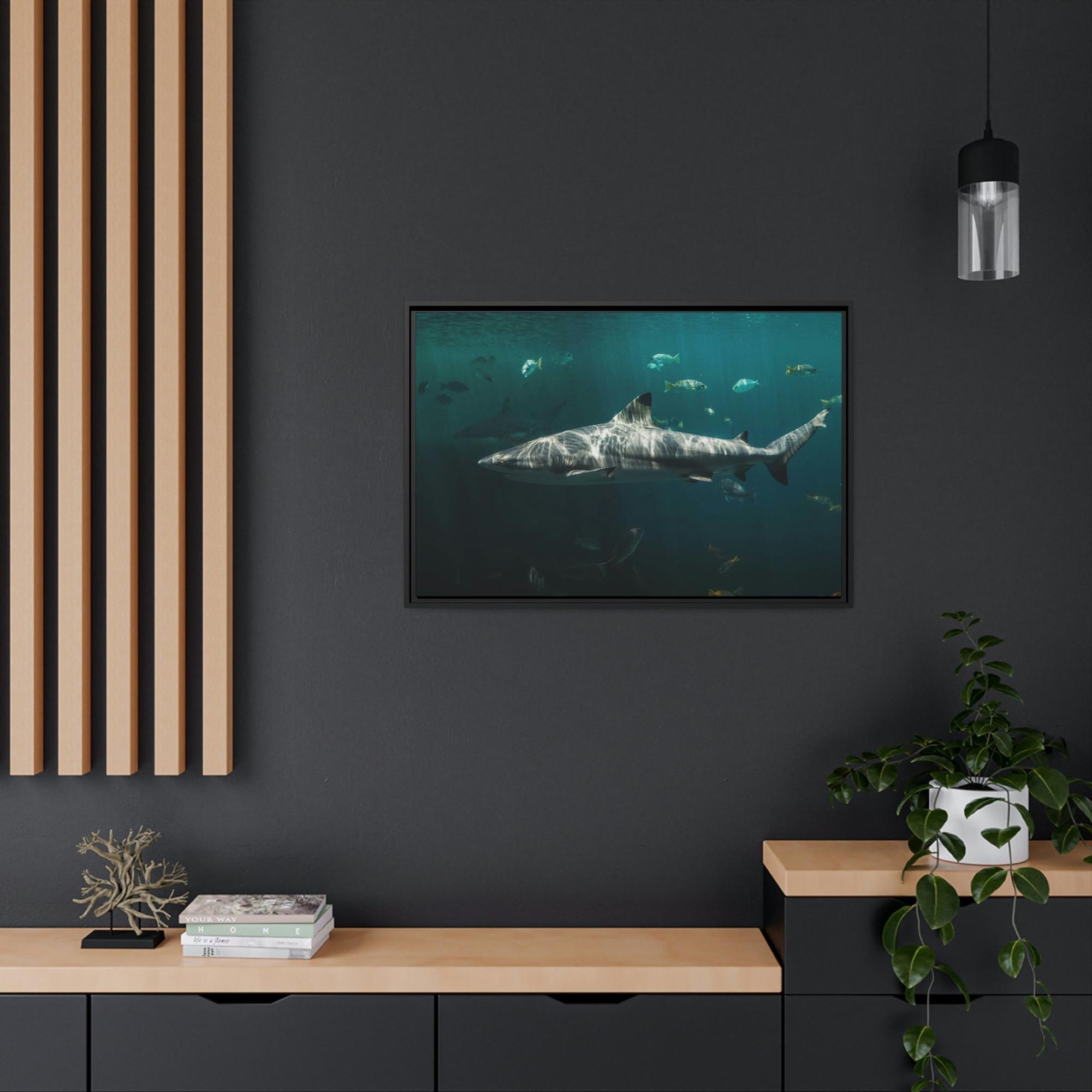 Sharks Silent Predators: Sharks' Haunting Canvas