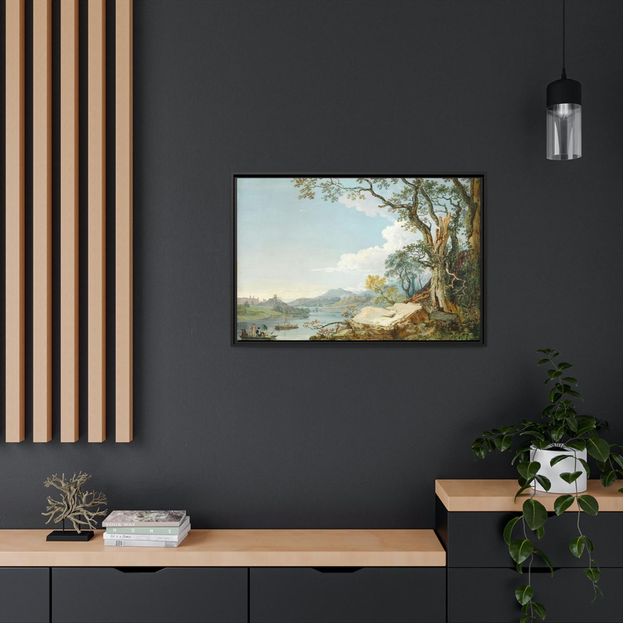Lakes And Rivers Captivating Waterways: Framed Canvas and Poster Print of Lakes and Rivers