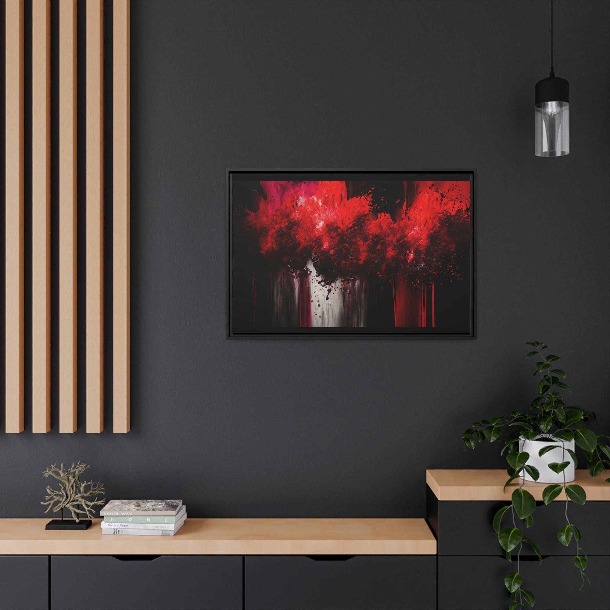 Red Abstract Art Crimson Chaos: Red Abstract Art