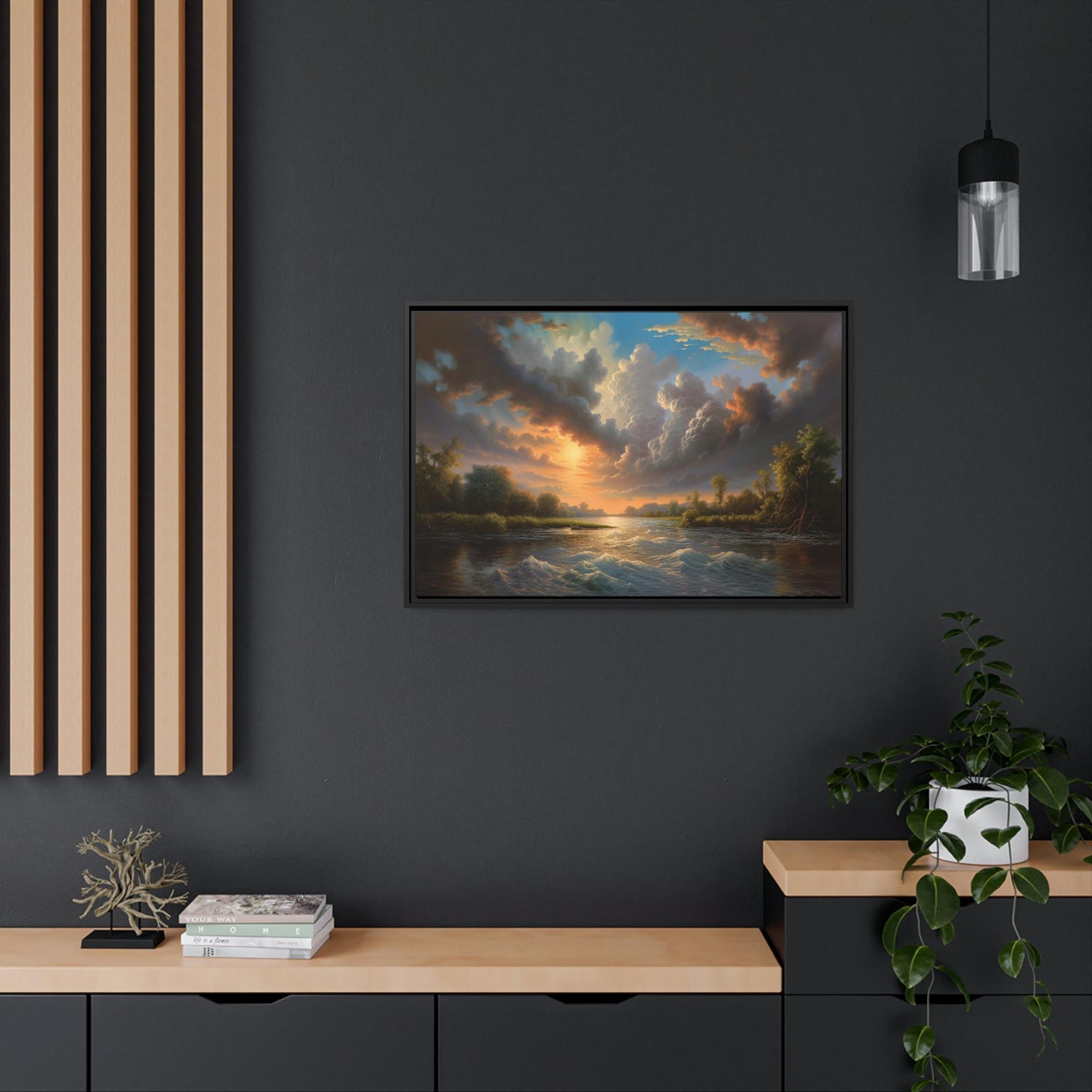 Lakes And Rivers Enchanted Waters: Framed Canvas and Poster Print of Lakes and Rivers