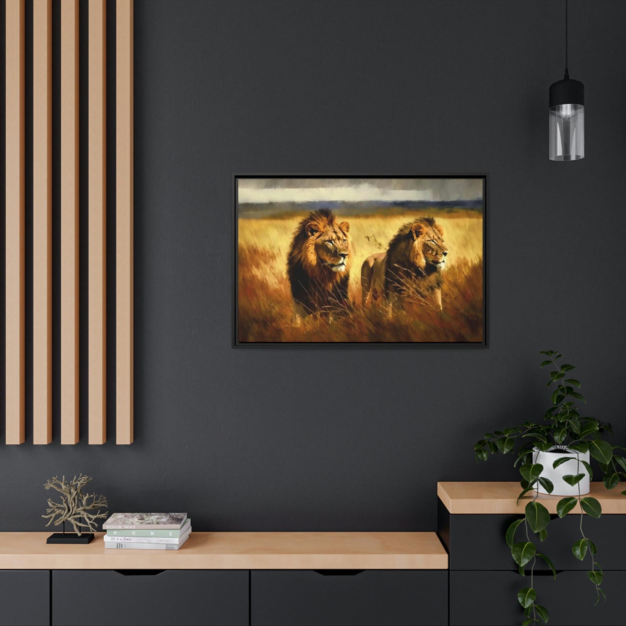 Lions King of Beasts: A Painting of Lions