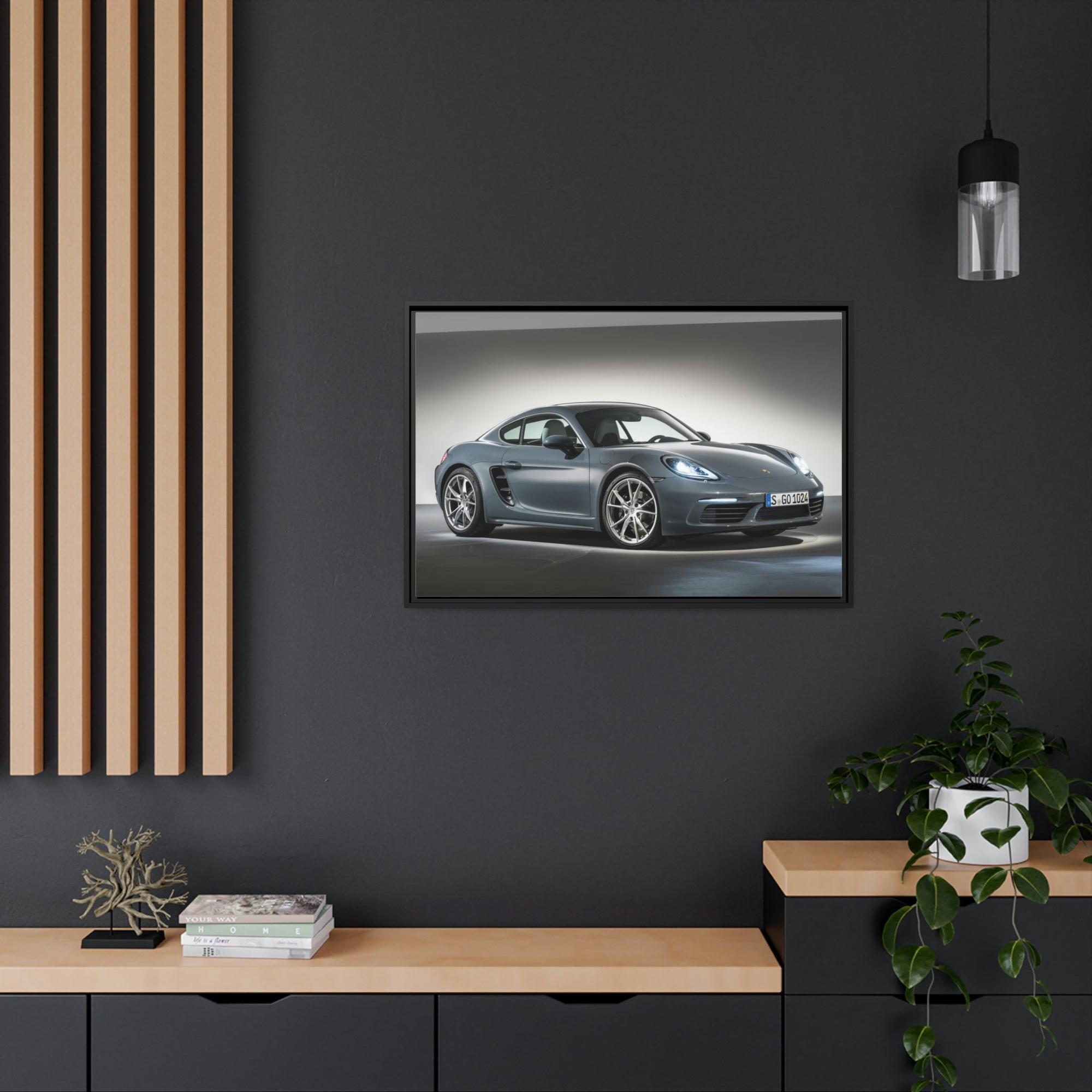 Porsche A Porsche Symphony: A Canvas & Poster Print of a Sports Car's Sleek Design