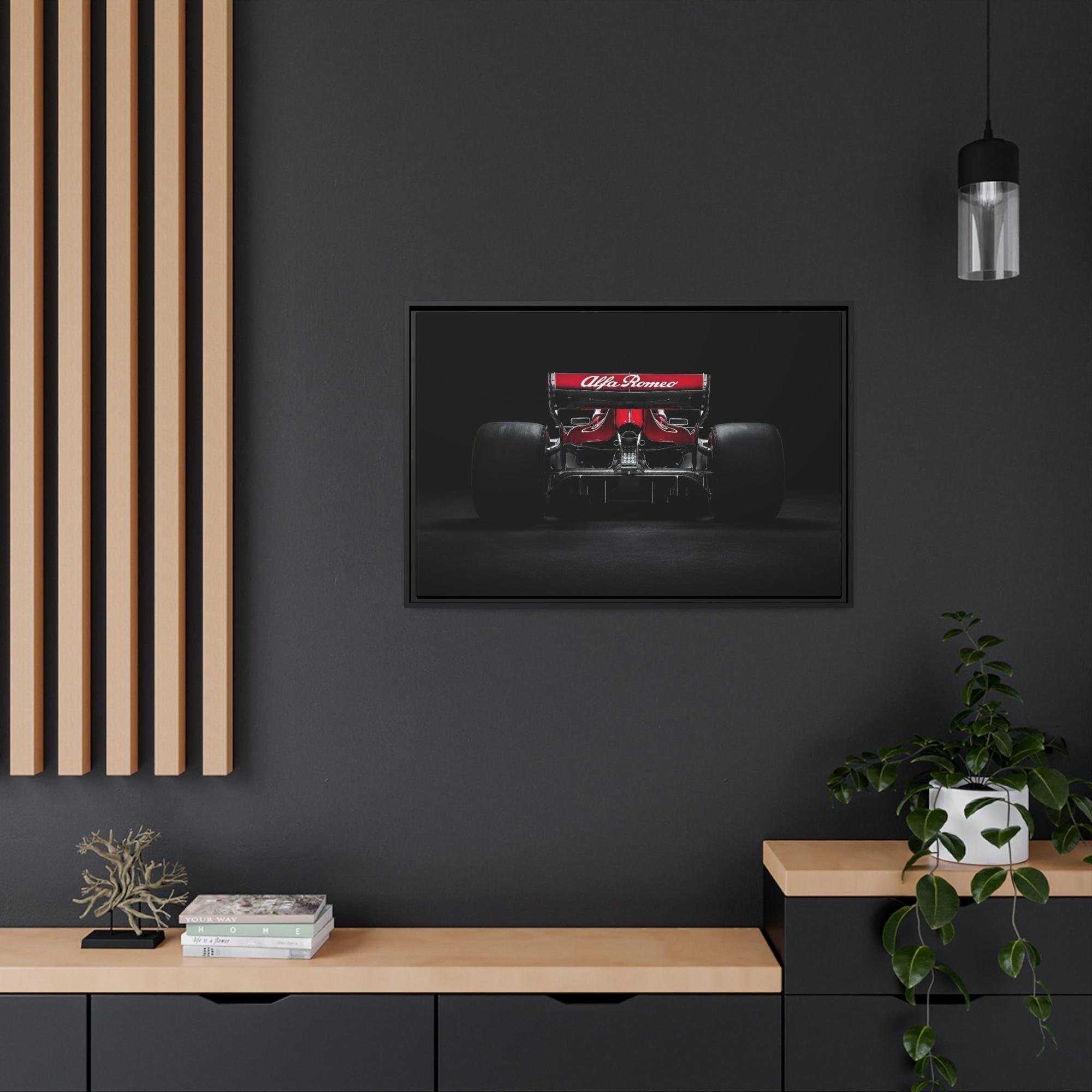 F1 The F1 Rush: High Octane Wall Art on Natural Canvas