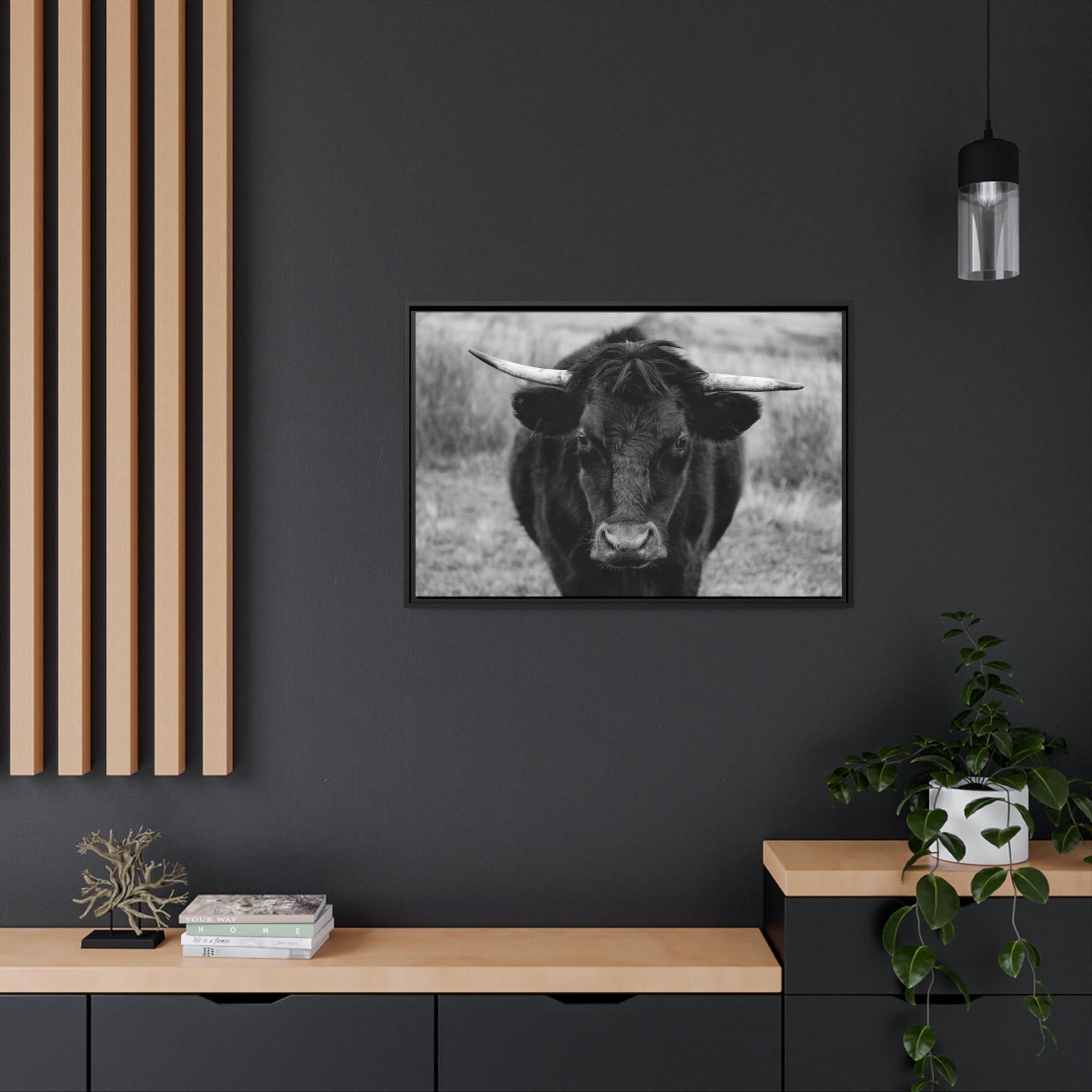 Highland Cow Highland Cattle Retriever - Printed Canvas - Wall Art - Cattle Wall Art | Animals Art