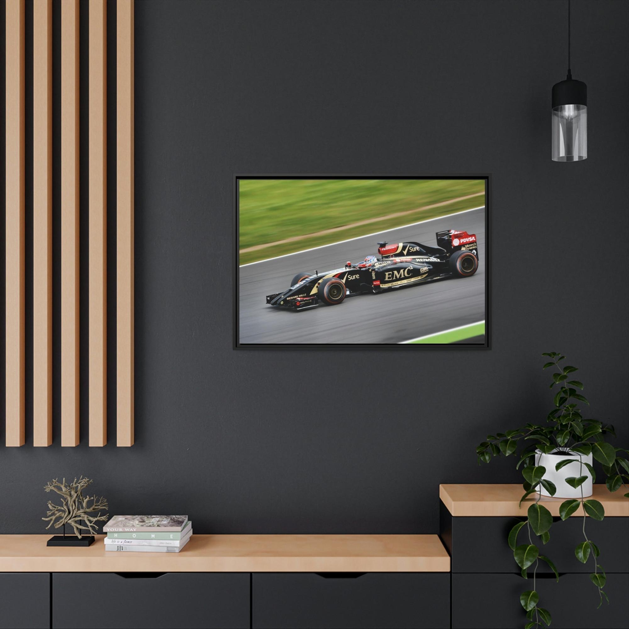 F1 The Finish Line: F1 Art Print on Natural Canvas & Poster