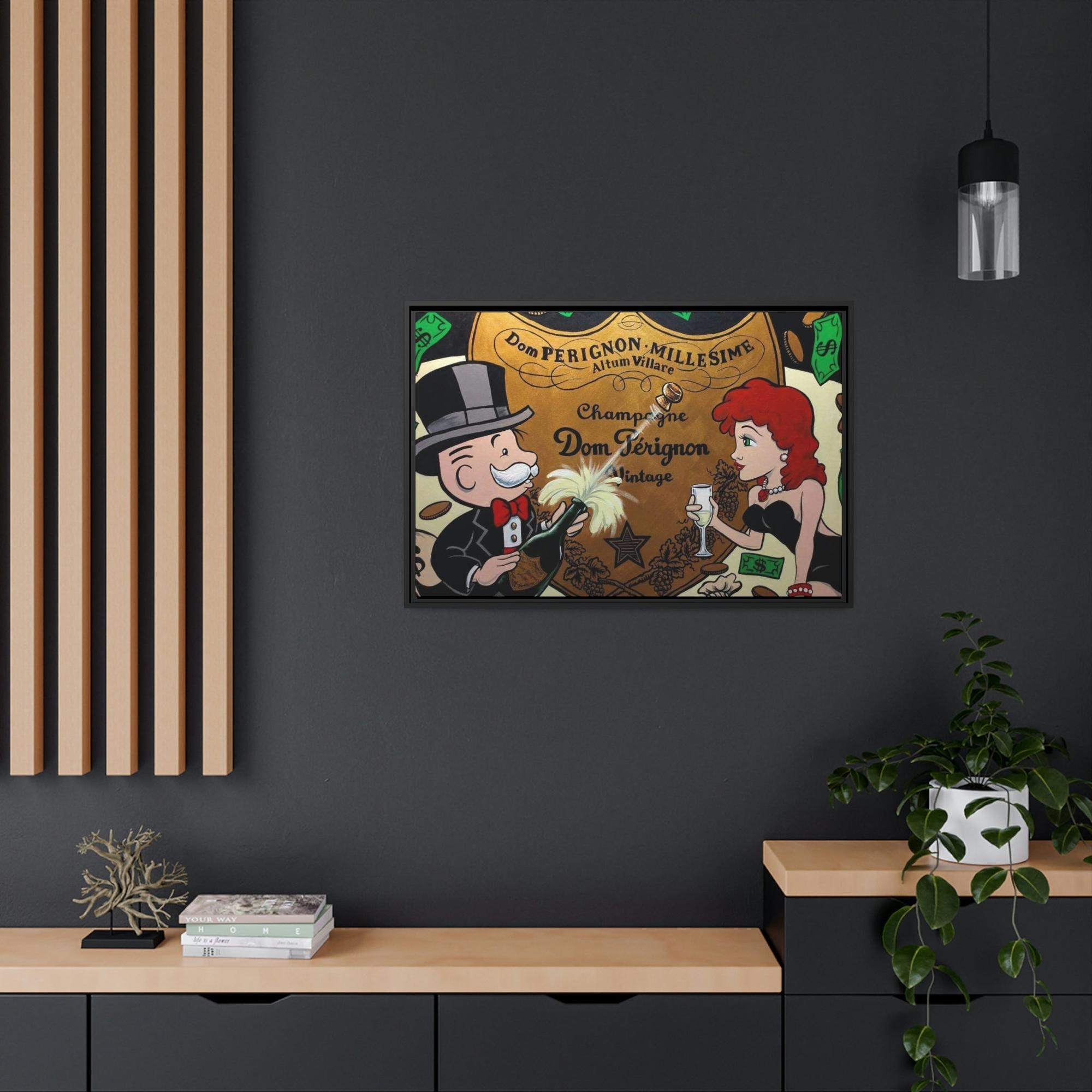 Monopoly & Motivation Alec Monopoly Art: Stunning Framed Canvas Print for Art Collectors