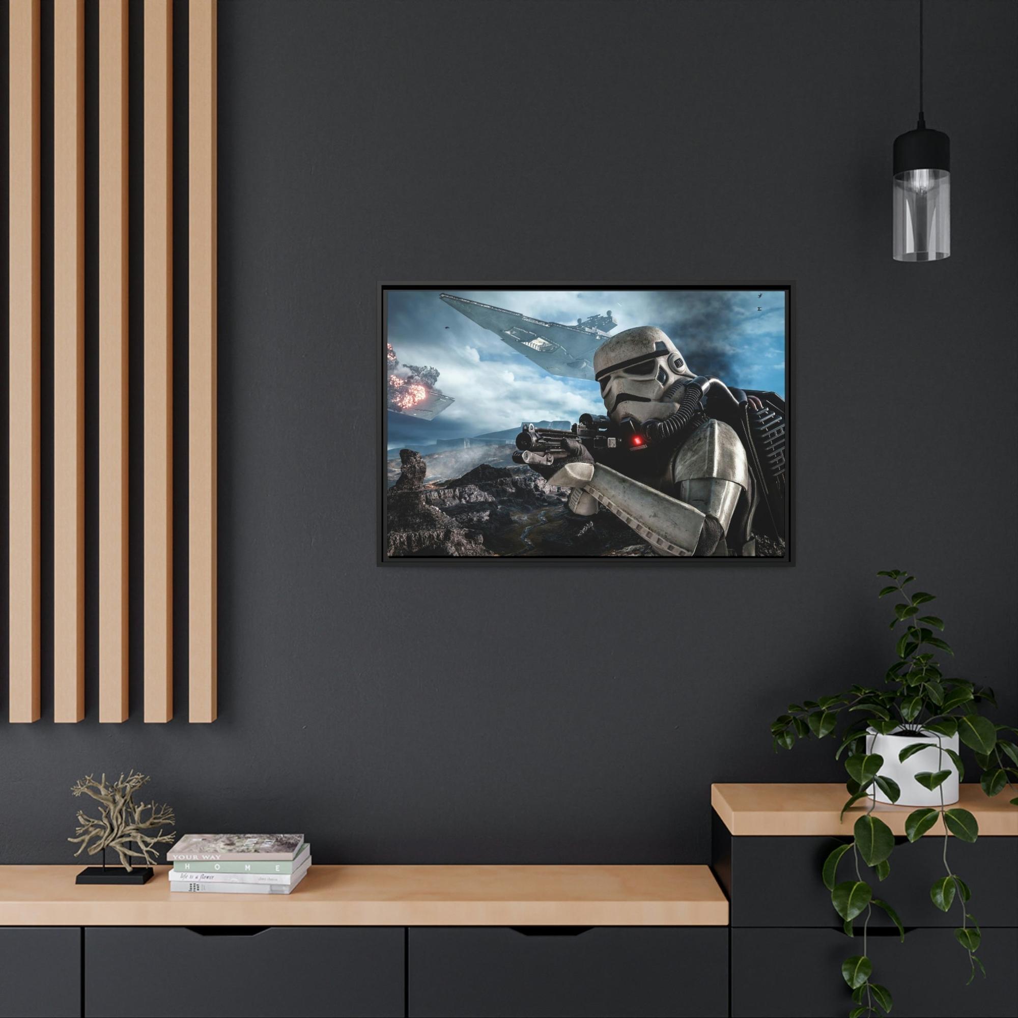 Star Wars Journey through the Stars: Natural Canvas Print of Star Wars Adventure