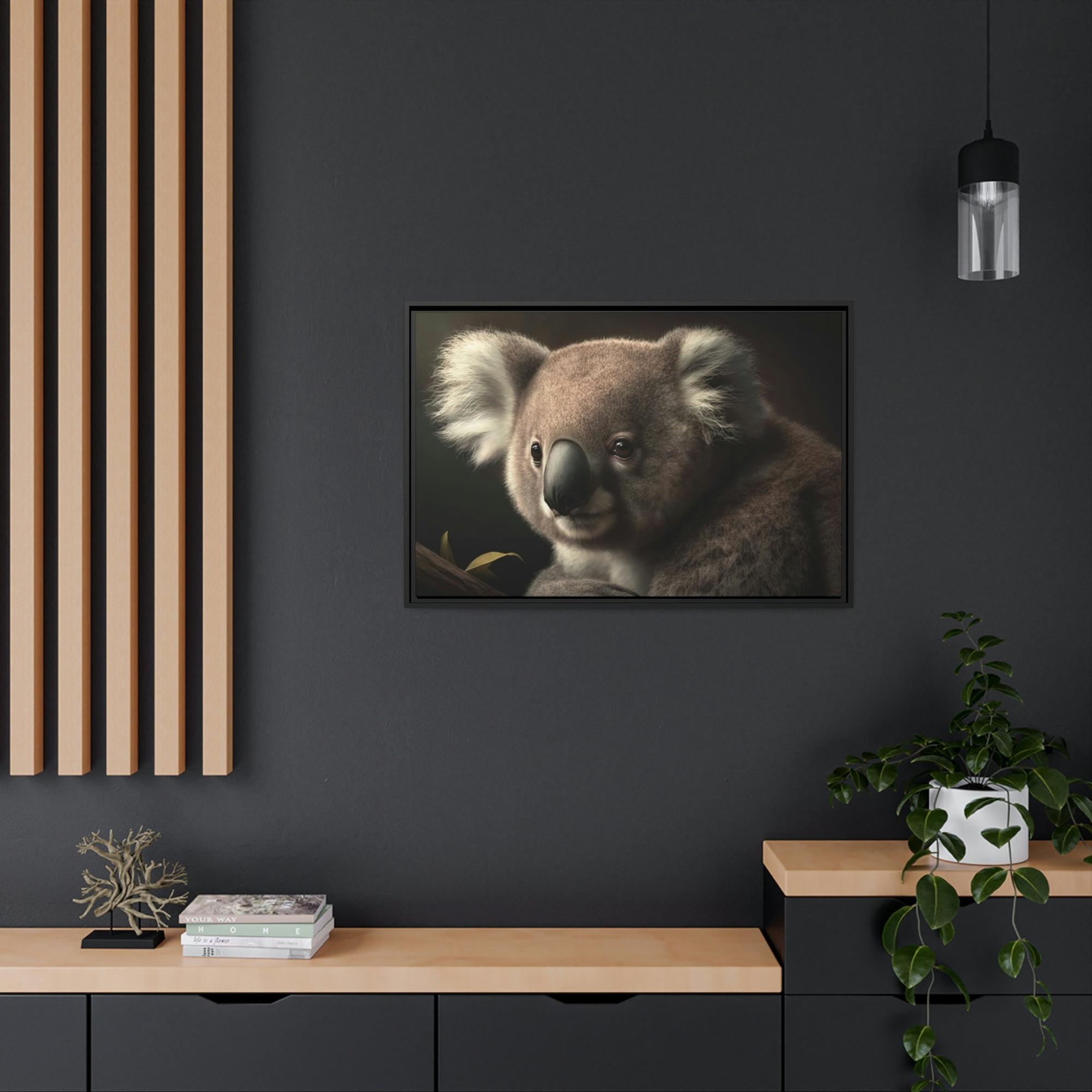 Koalas A Koala's Paradise: A Scenic Painting on Canvas